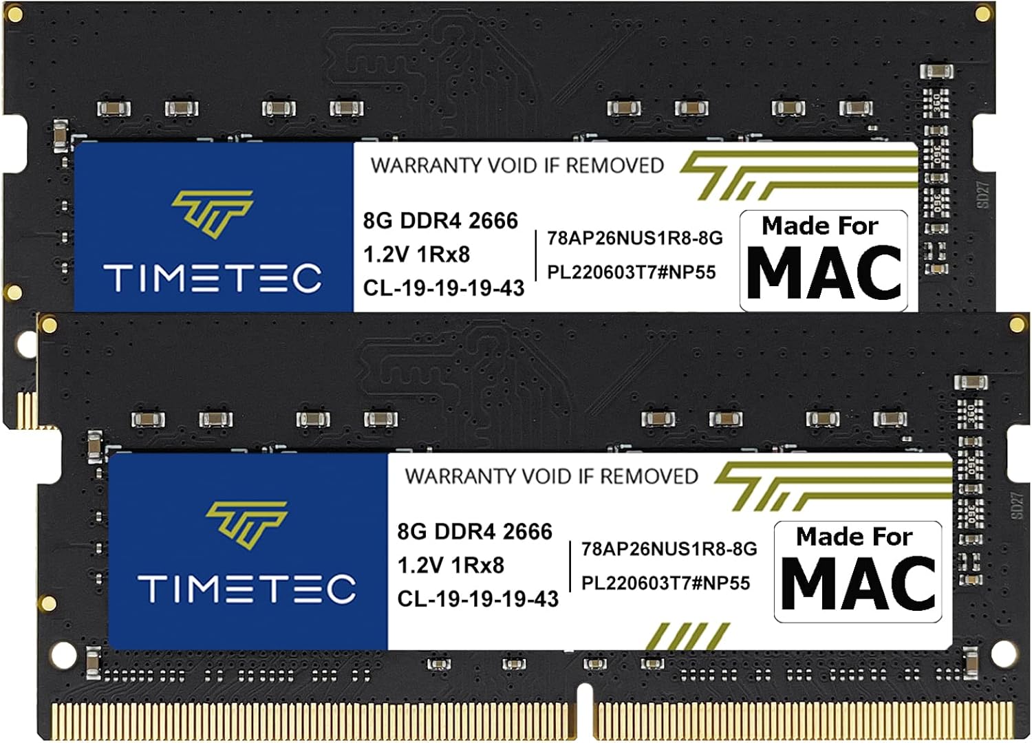 Timetec 16GB KIT(2x8GB) Compatible for Apple DDR4 2666MHz for Mid 2020 iMac (20,1/20,2) / Mid 2019 iMac (19,1) 27-inch w/Retina 5K Display, Late 2018 Mac Mini (8,1) PC4-21333 / PC4-21300 MAC RAM