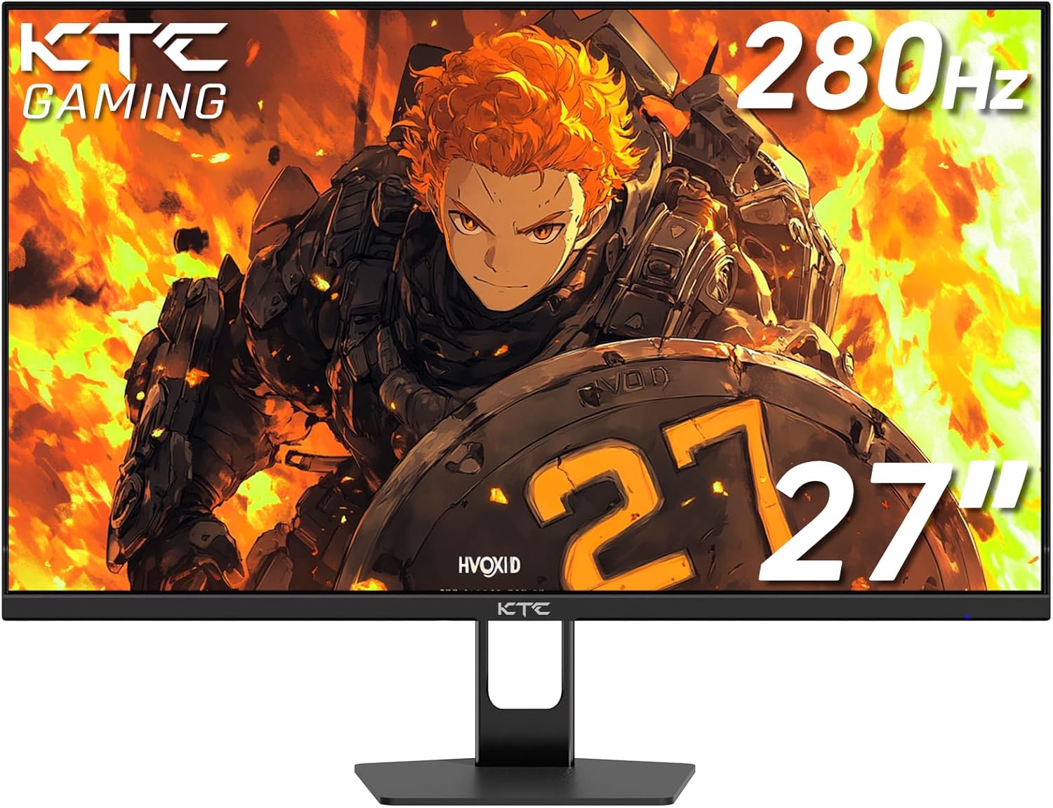 KTC 27” 280Hz 240Hz Gaming Monitor 1ms GTG 350nits Fast VA 1080P Tilt 126% sRGB Adaptive Sync 4000:1 Contrast Ratio HDR DisplayPort 1.4/HDMI 2.0 VESA