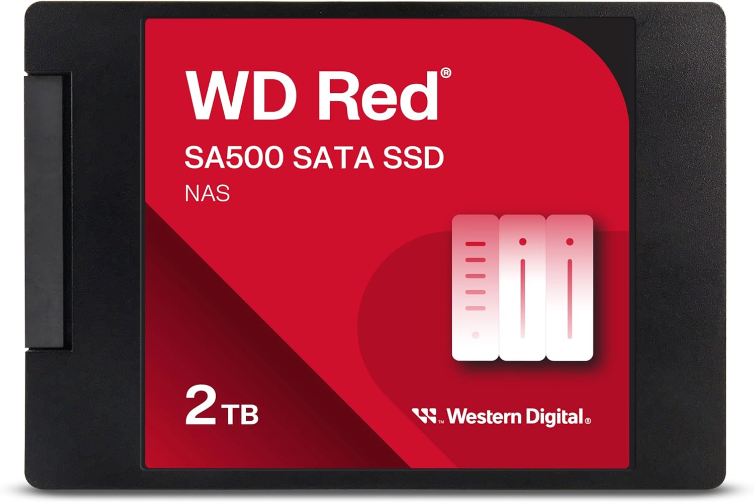 Western Digital 2TB WD Red SA500 NAS 3D NAND Internal SSD Solid State Drive – SATA III 6 Gb/s, 2.5″/7mm, Up to 560 MB/s – WDS200T2R0A