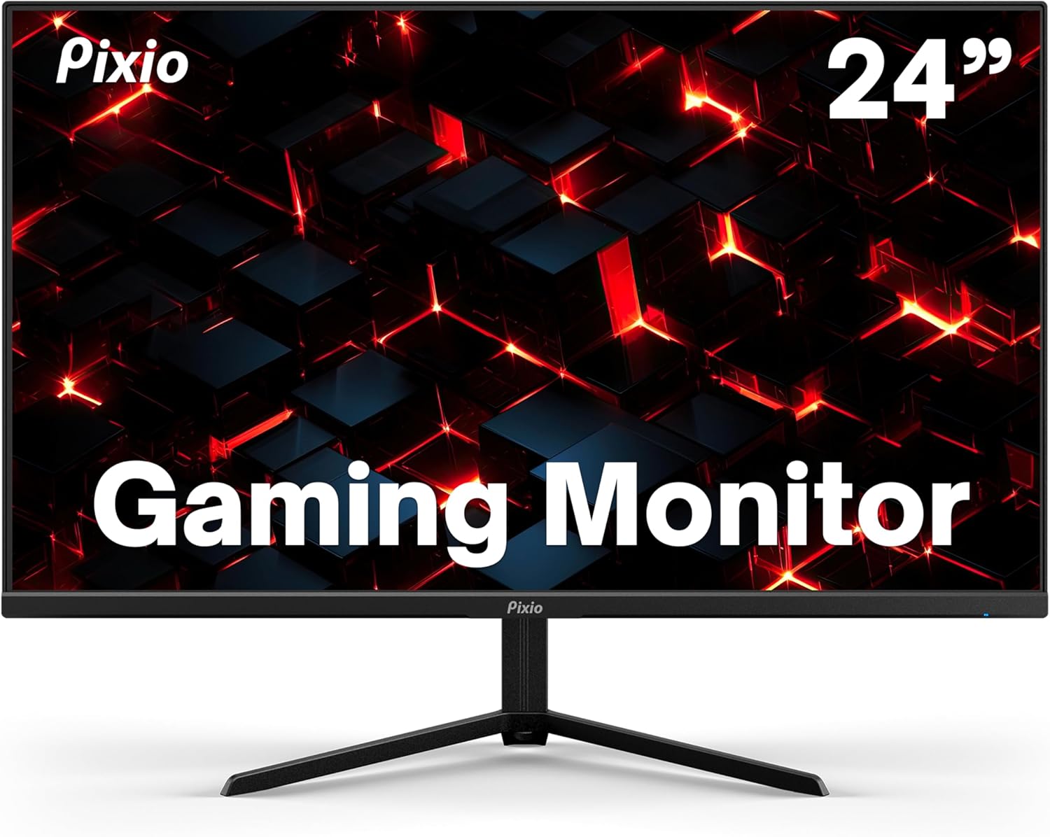 Pixio PX248 Prime V2 24 inch 180Hz Refresh Rate FHD 1080p Resolution IPS Panel 1ms GTG Response Time Adaptive Sync LCD Gaming Monitor