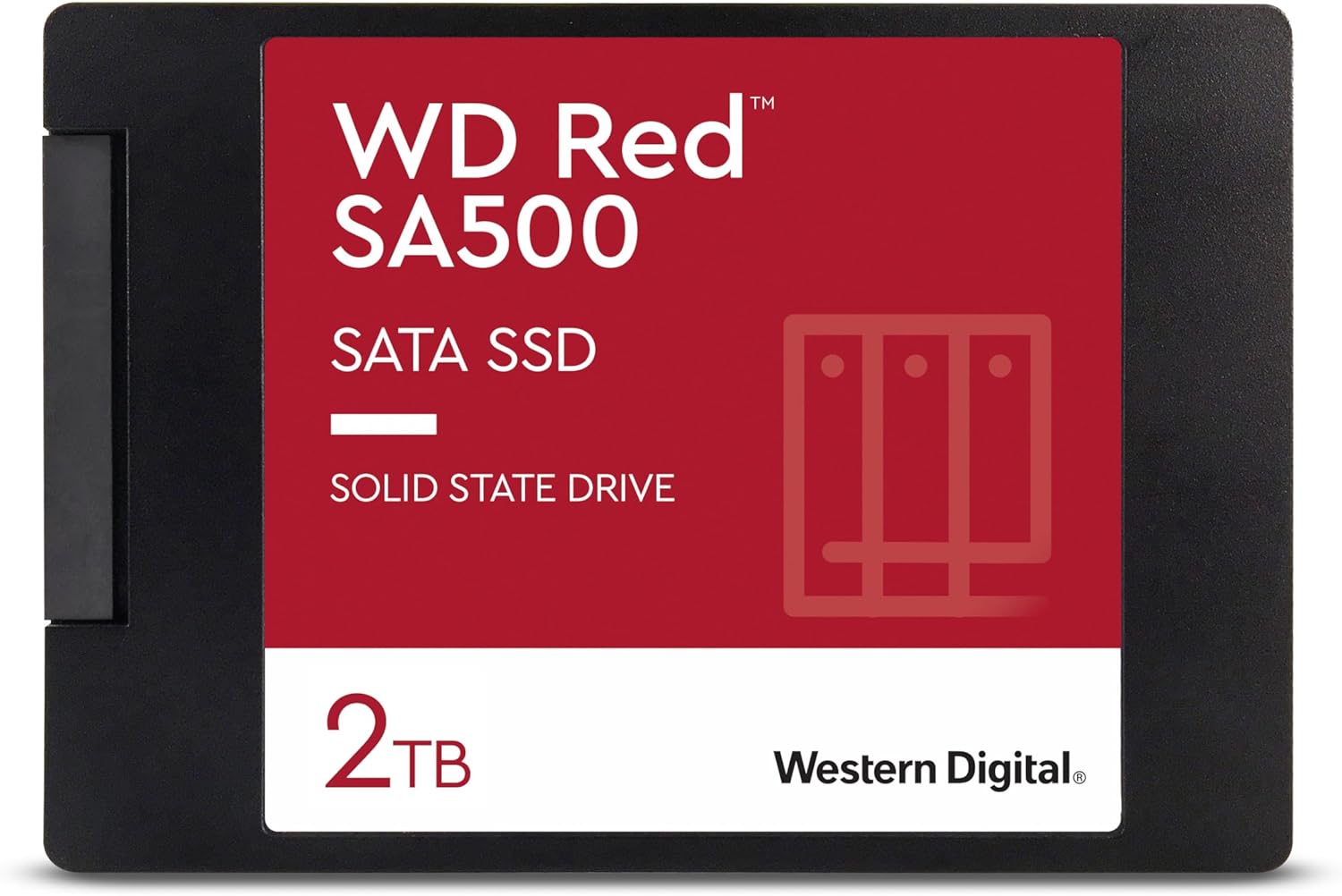 Western Digital 2TB WD Red SA500 NAS 3D NAND Internal SSD – SATA III 6 Gb/s, 2.5″/7mm, Up to 560 MB/s – WDS200T1R0A