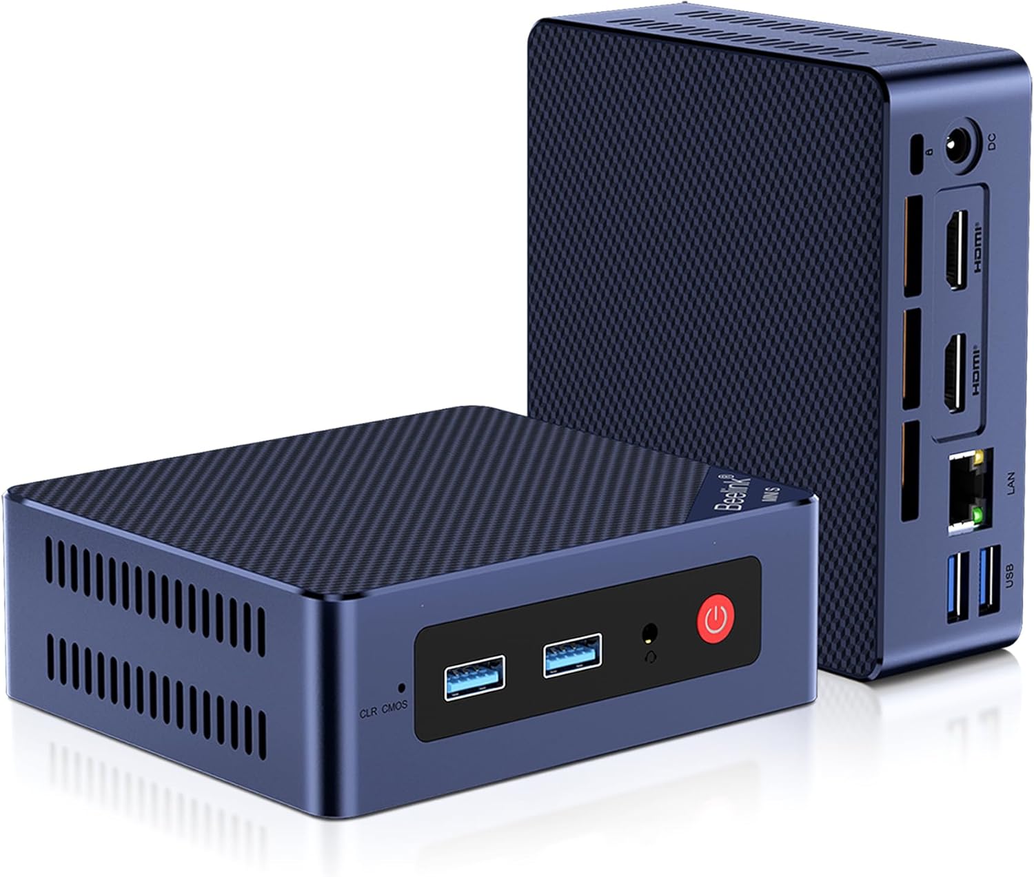 Beelink Mini S12 Mini PC, 12th Gen Intel N95 (4C/4T, up to 3.4GHz), 8GB DDR4 256GB SSD, Mini Desktop Computer Support 4K@60Hz, Dual HDMI Display, WiFi5, BT4.2, USB3.2, Low Power