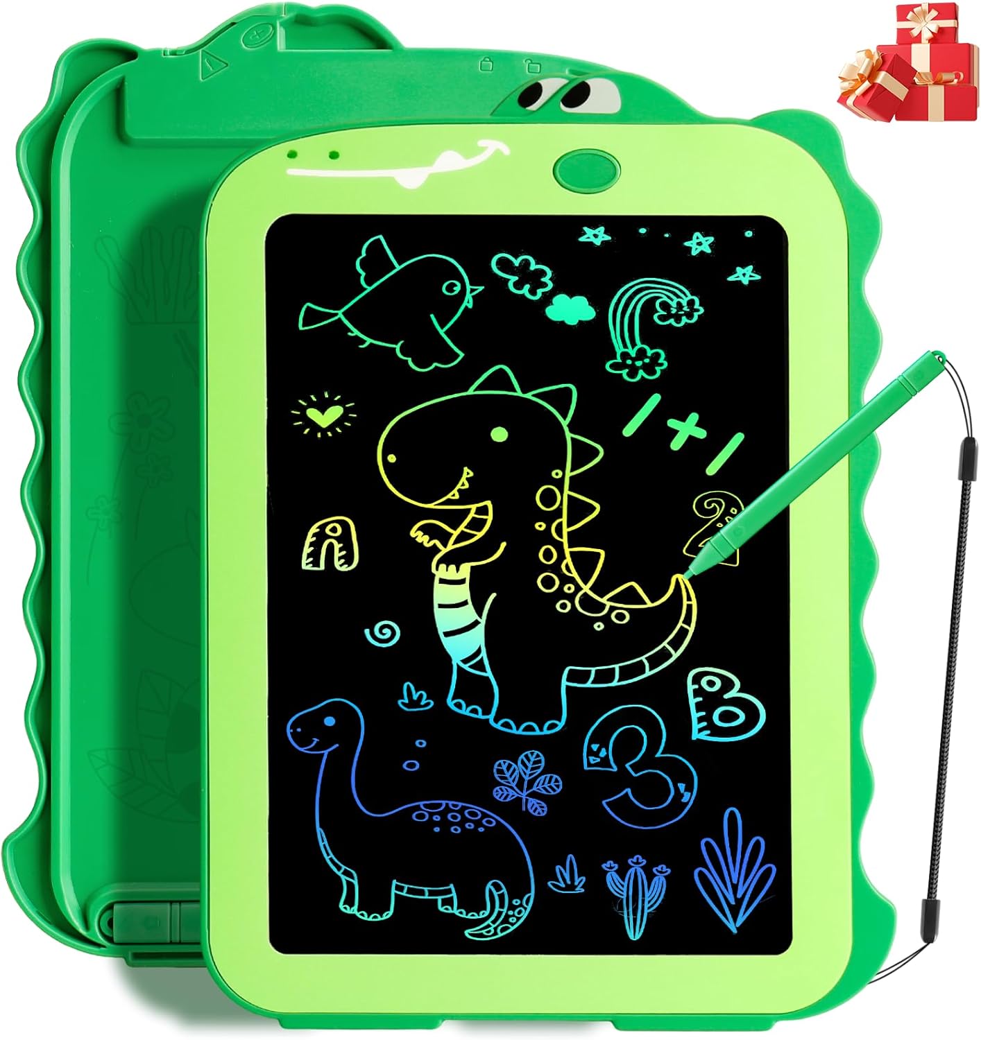 LCD Writing Tablet for Kids, Colorful Toddlers Toys Drawing Board, Educational Kid Toys, Doodle Pad Dinosaur Toys for 2 3 4 5 6 7 8 Year Old Boys Girls Birthday Party Christmas Gifts,8.5inch