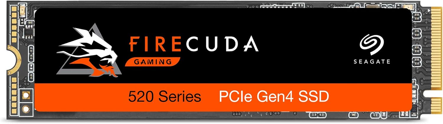 Seagate Firecuda 520 500GB Performance Internal Solid State Drive SSD PCIe Gen4 X4 NVMe 1.3 for Gaming PC Gaming Laptop Desktop (ZP500GM3A002)