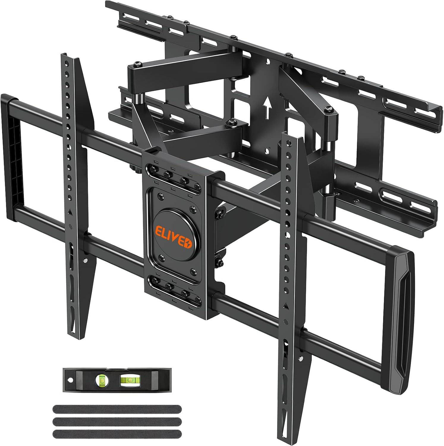 ELIVED TV Wall Mount for Most 37-75 Inch LED LCD OLED TVs, Full Motion TV Mount Fit 16″, 18″, 24″ Studs, Wall Mount TV Bracket Swivel and Tilt Articulating 6 Arms, Max VESA 600x400mm, 99 lbs. YD3005