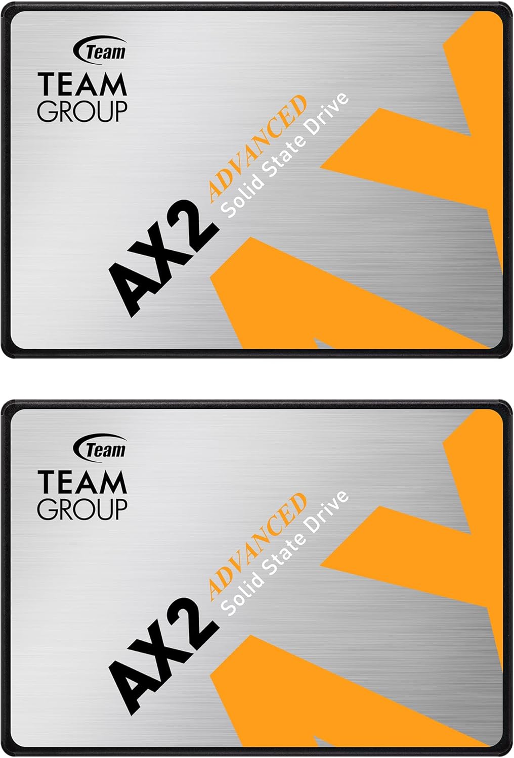 TEAMGROUP AX2 512GB 2 Pack 3D NAND TLC 2.5 Inch SATA III Internal Solid State Drive SSD (Read Speed 530 MB/s) Compatible with Laptop & PC Desktop T253A3512G0C1P1