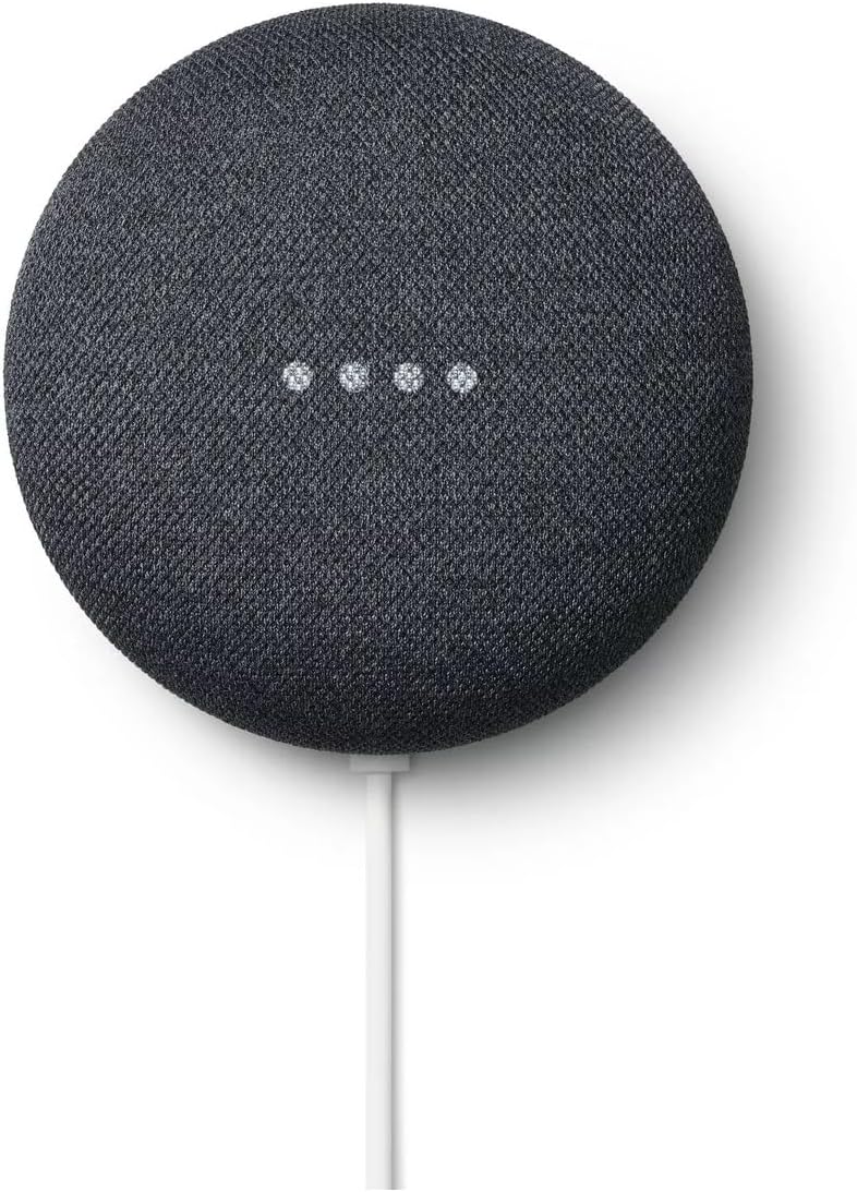 Google Nest Mini 2nd Generation Smart Speaker with Google Assistant – Charcoal