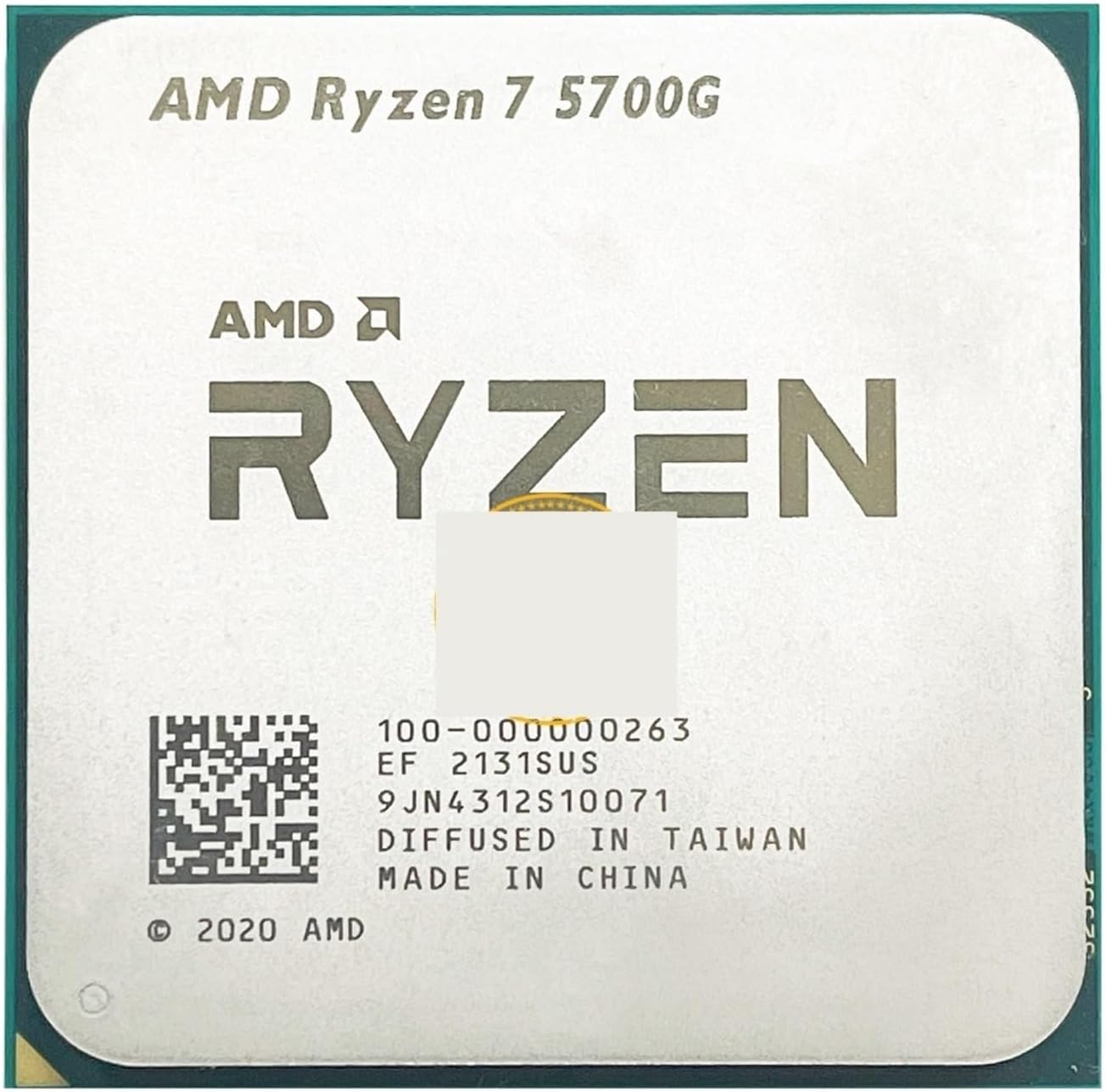 CPU Processor AMD Ryzen 7 5700G R7 5700G 3.8GHz Eight-Core 16-Thread 65W CPU Processor L3=16M 100-000000263 Socket AM4