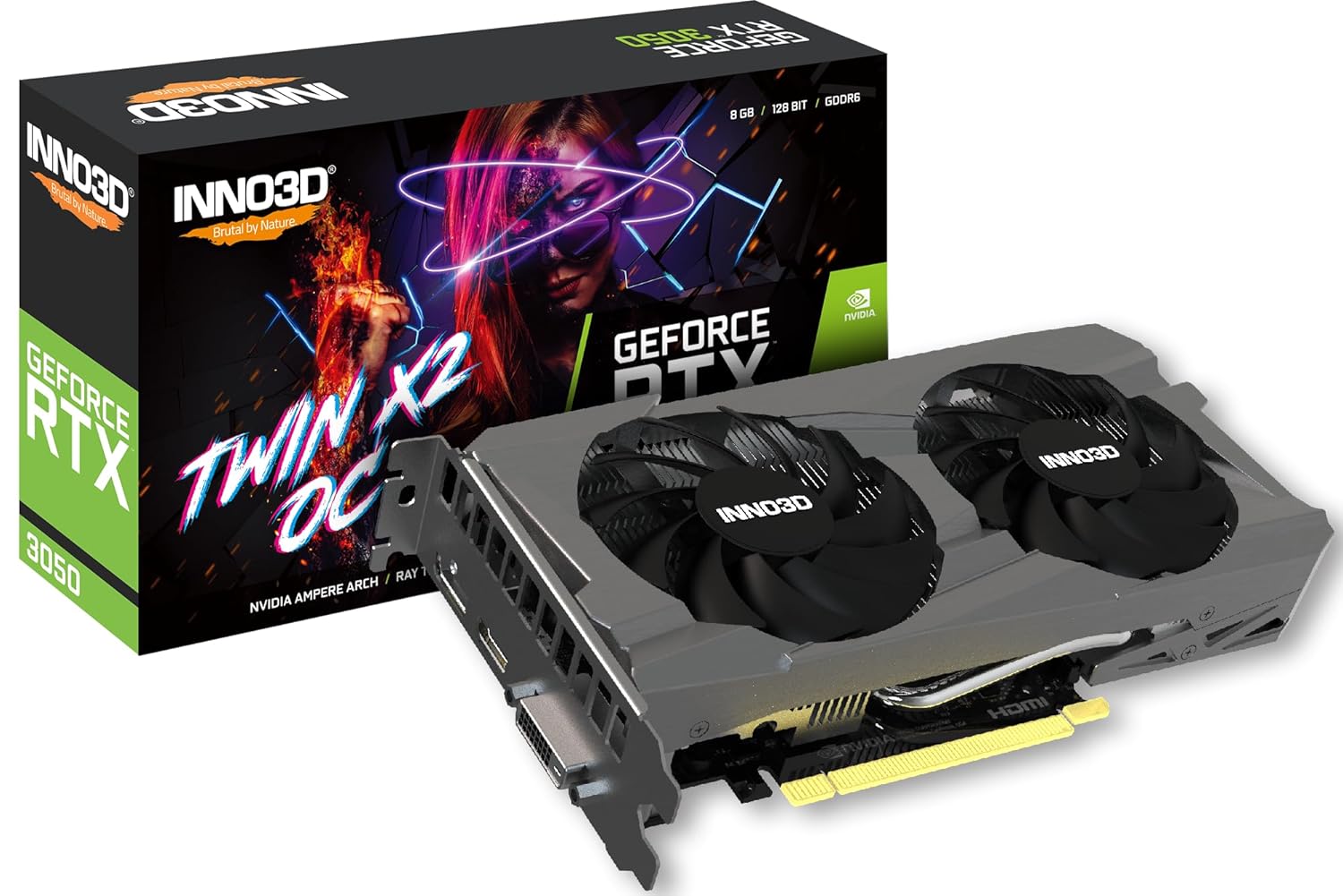 INNO3D GeForce RTX 3050 Twin X2 OC V2, 8192 MB GDDR6