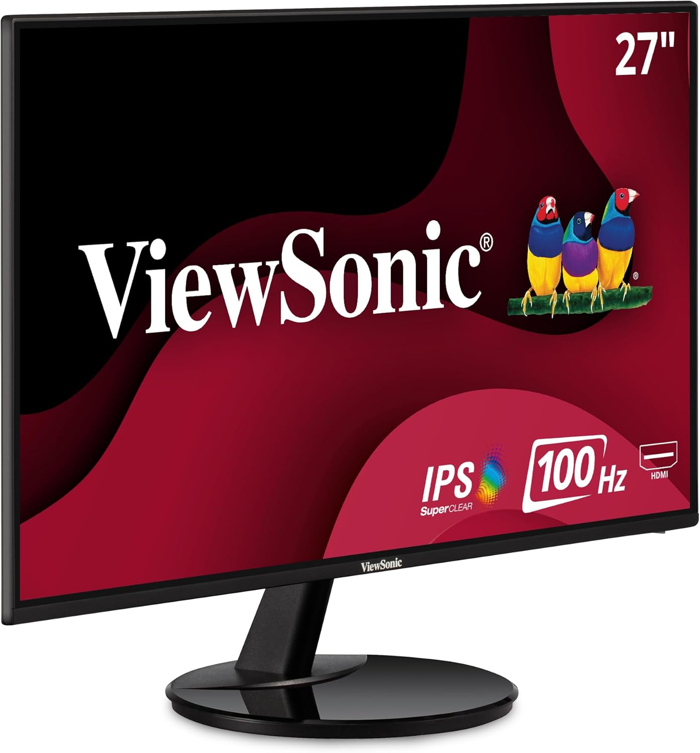 ViewSonic VA2759-SMH 27 Inch IPS 1080p 100Hz Monitor with FreeSync, HDMI and VGA Inputs