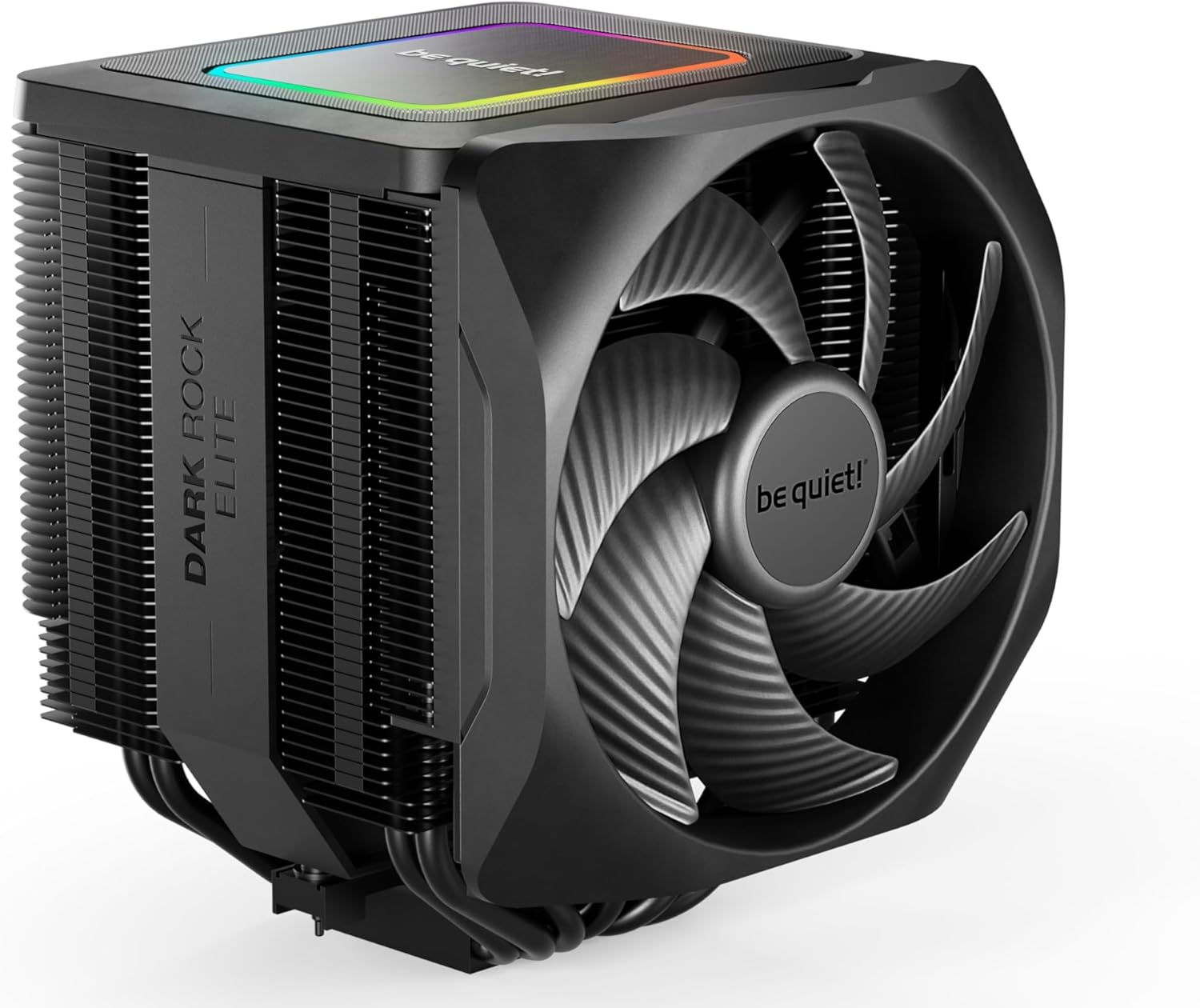 be quiet! Dark Rock Elite Air CPU Cooler | 2X Silent Wings 135mm PWM Fans | Speed Switch with 2 Modes | High-Performance Heat Pipes | Front Fan Rail System | Enhanced RAM Compatibility | BK037