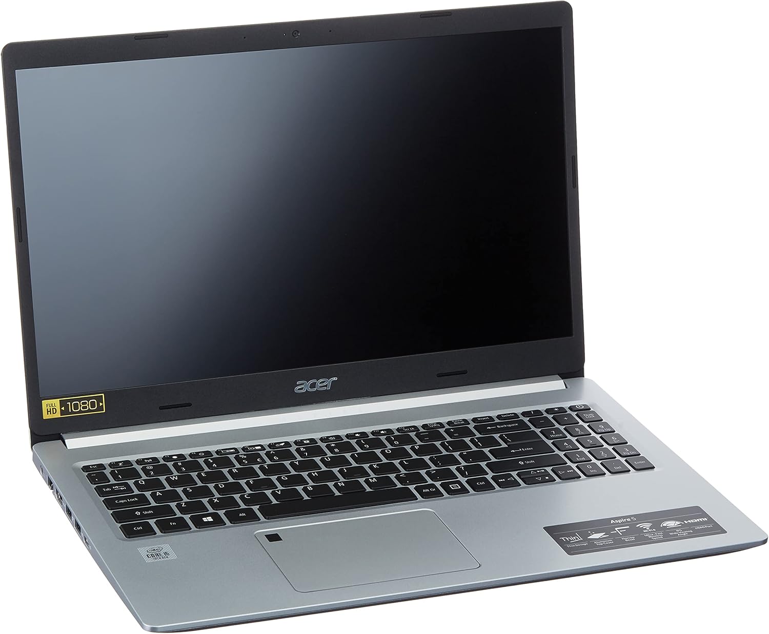 Acer Aspire 5 A515-55-56VK, 15.6″ Full HD IPS Display, 10th Gen Intel Core i5-1035G1, 8GB DDR4, 256GB NVMe SSD, Intel Wireless WiFi 6 AX201, Fingerprint Reader, Backlit Keyboard, Windows 10 Home