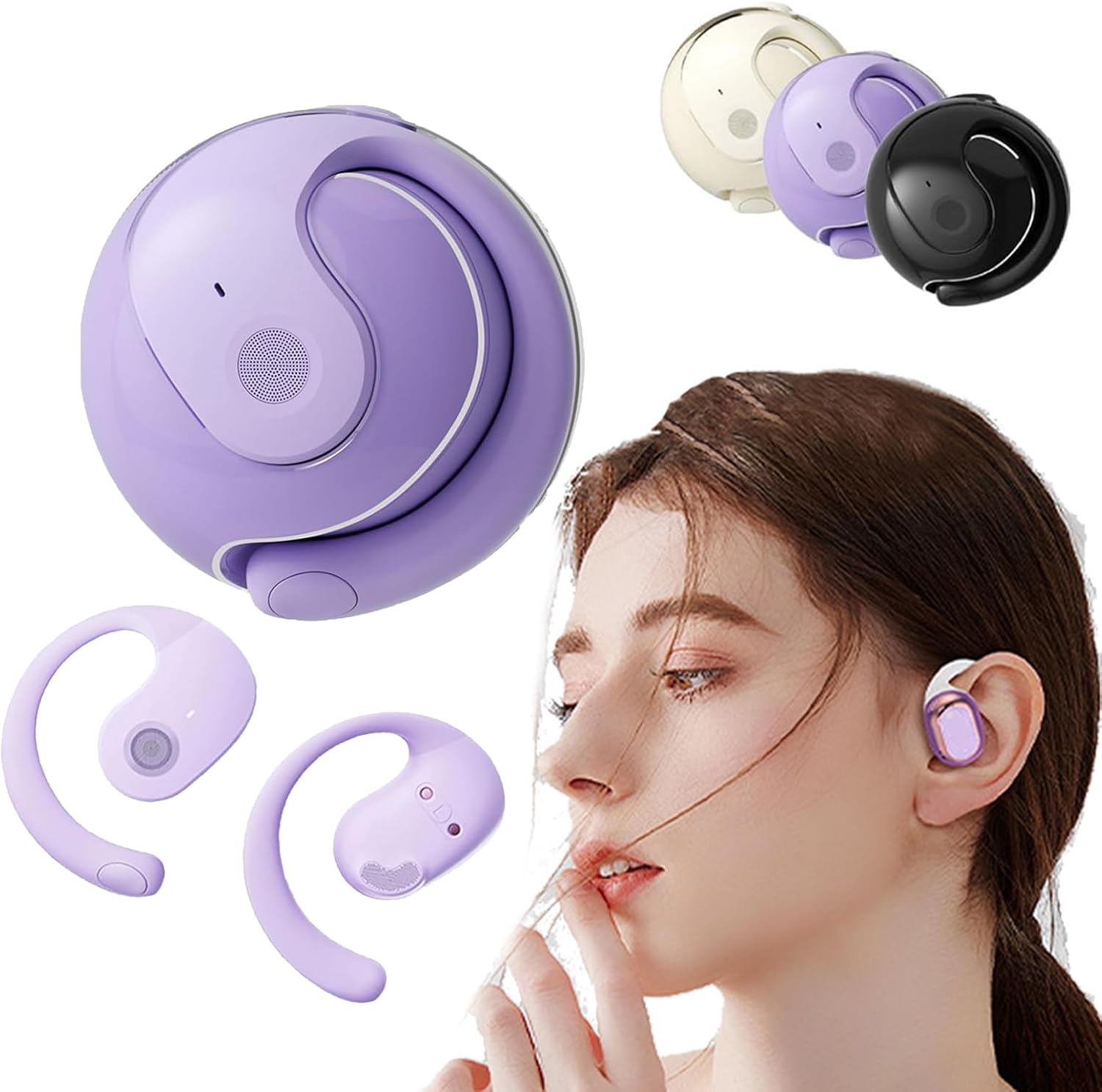 Sentdream, Sentdream Ai Ear, Sent Dream Earbuds,Breezelly Translator, AI Translation Wireless OWS Bluetooth5.4 Earphones, Hy-T26 Pro Wireless Bluetooth AI Translation Earbuds