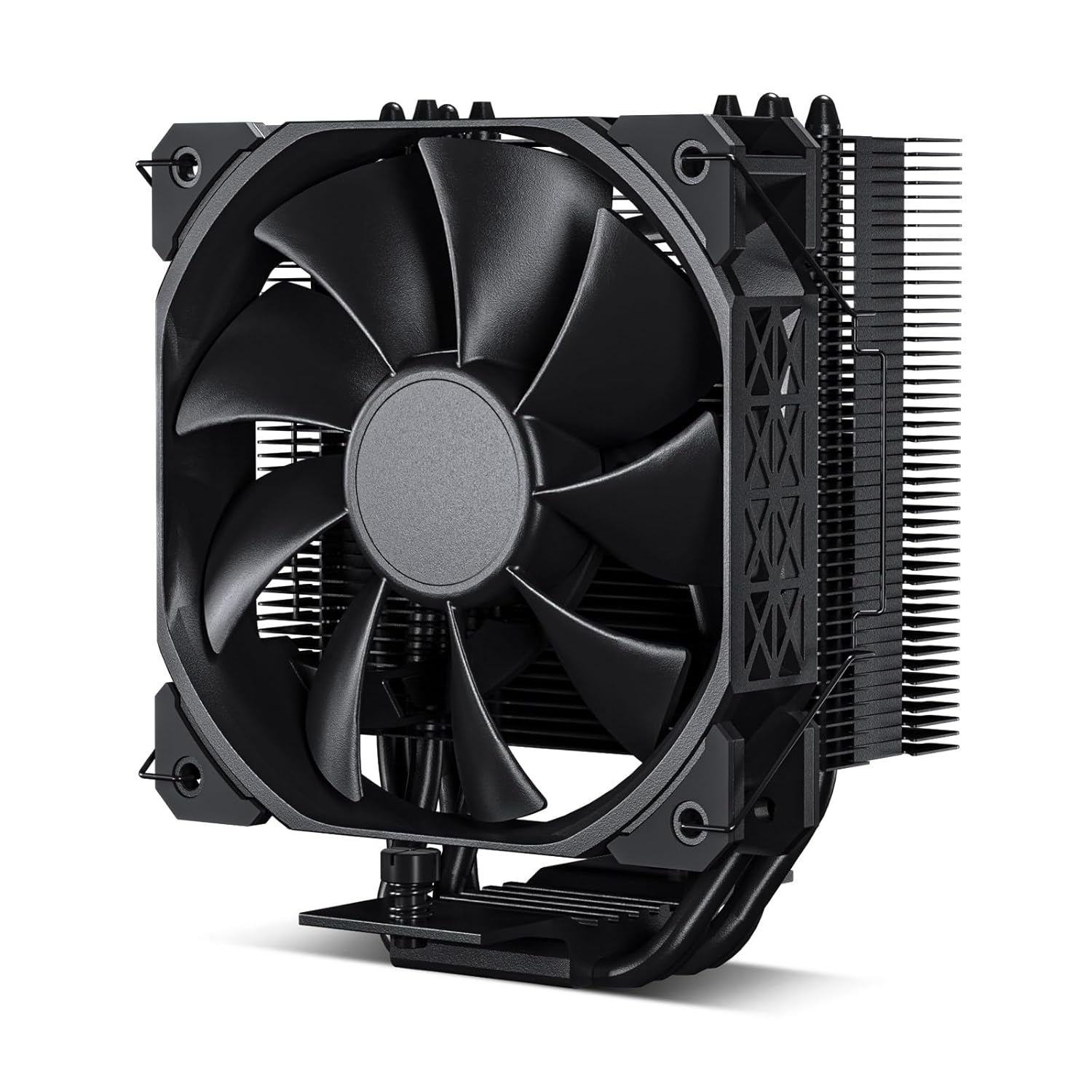 DARKROCK PX4 CPU Air Cooler High-Performance 4 Copper Heat Pipes CPU Cooler Cover 120MM PWM Fan Low Noise – Intel LGA 1851/1700/1200/115X, AMD AM5/AMD4 All Black