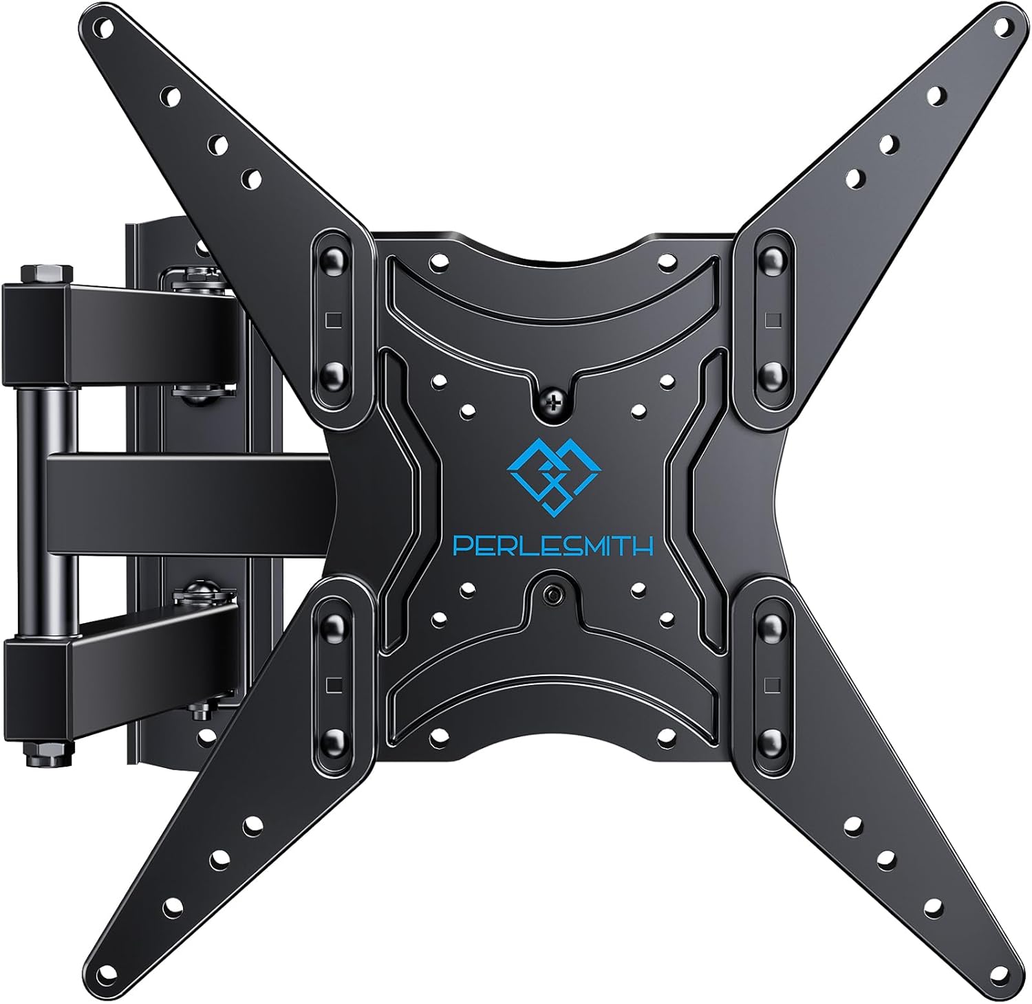 PERLESMITH Full Motion TV Wall Mount for 26-60 Inch TVs, UL-Listed TV Mount with Articulating Arms Swivels Tilt Extension – Wall Mount TV Brackets VESA 400×400 Fits LED LCD OLED 4K TVs Up to 77 lbs