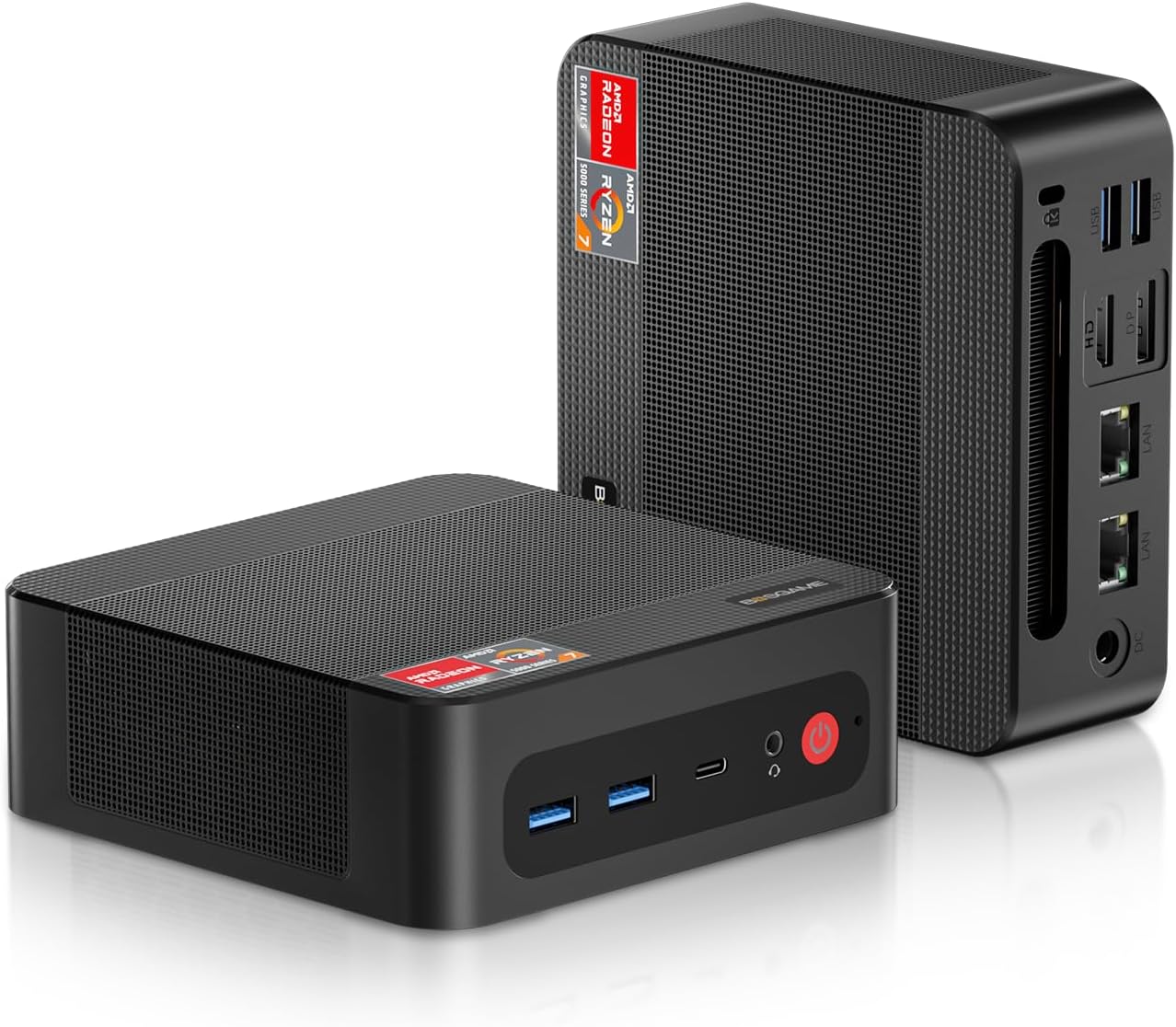 P4 Plus Mini PC Gaming, AMD Ryzen 7 5825U(Upgraded 5700U) Mini PC Windows 11 Pro 16GB DDR4 512GB SSD Mini Computers (up to 4.5Ghz), 4K Triple Display Mini Desktop BT5.2/Wi-Fi6E/Dual Channel