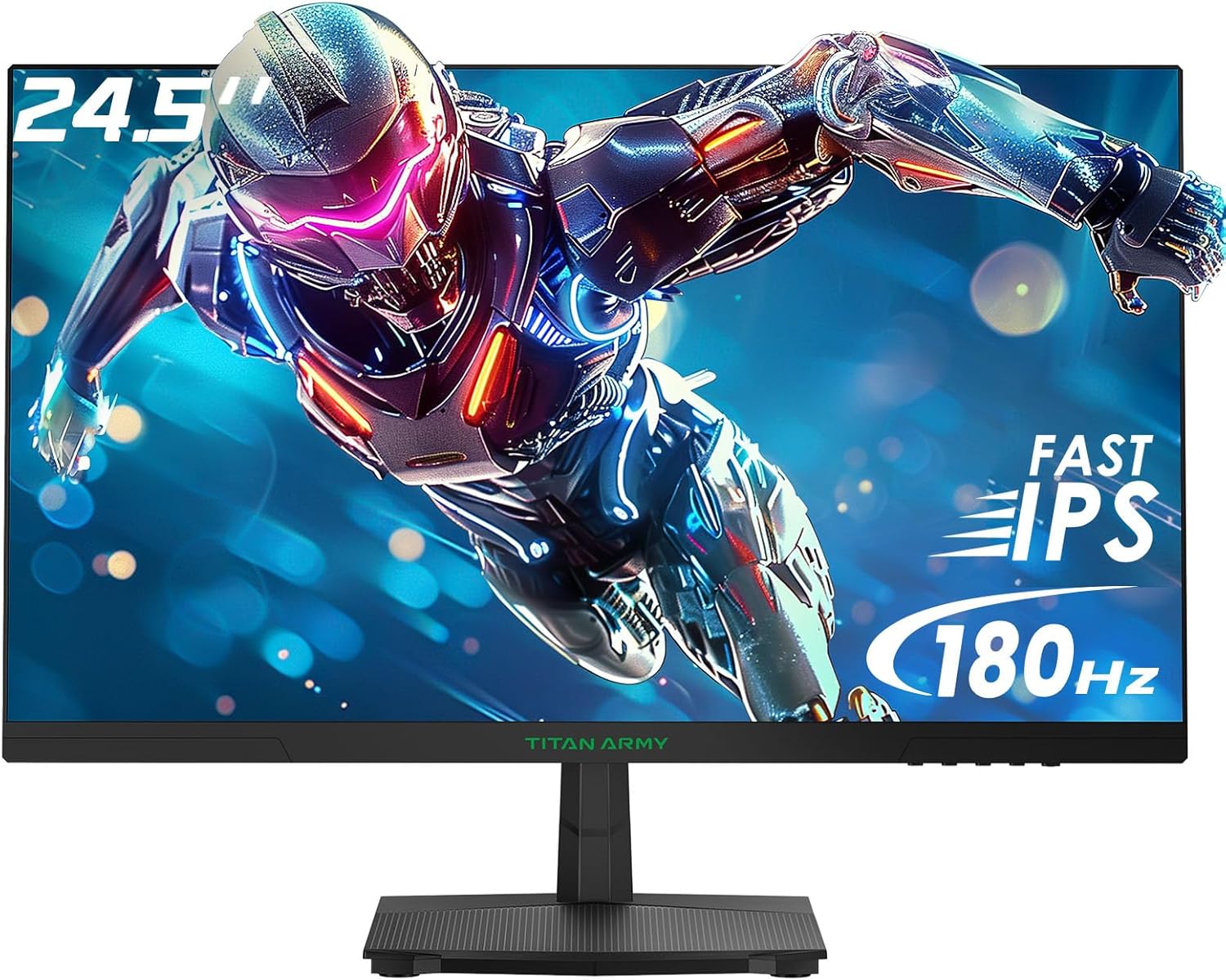 24.5 Inch Gaming Monitor 180Hz, Fast IPS FHD 1080P Computer Monitor, 1ms, Adaptive Sync, HDR10, 118% sRGB, Frameless, HDMI 2.0, DisplayPort 1.4, VESA 100 * 100cm, FPS RTS Modes, P2510G