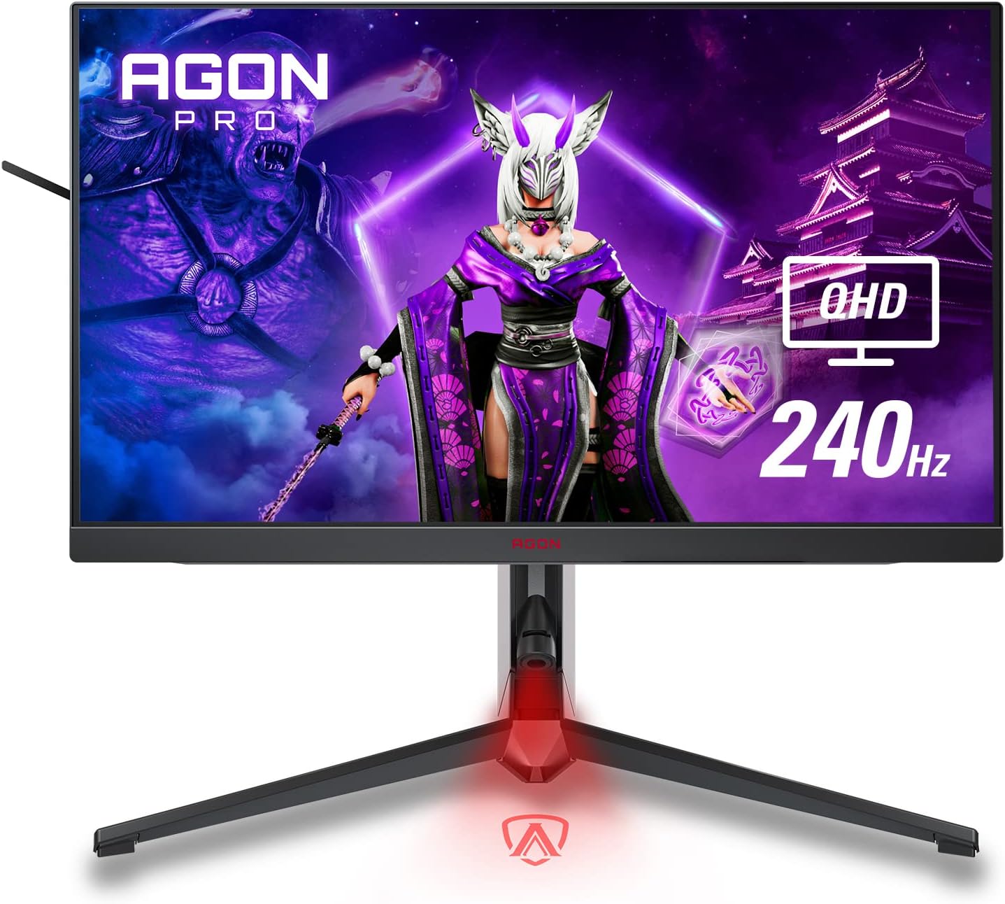 AOC Agon PRO AG274QZM 27” Tournament Gaming Monitor, QHD 2560×1440, 240Hz 1ms, G-SYNC Compatible, DisplayHDR 1000, Mini-LED Backlight, Height Adjustable,Black