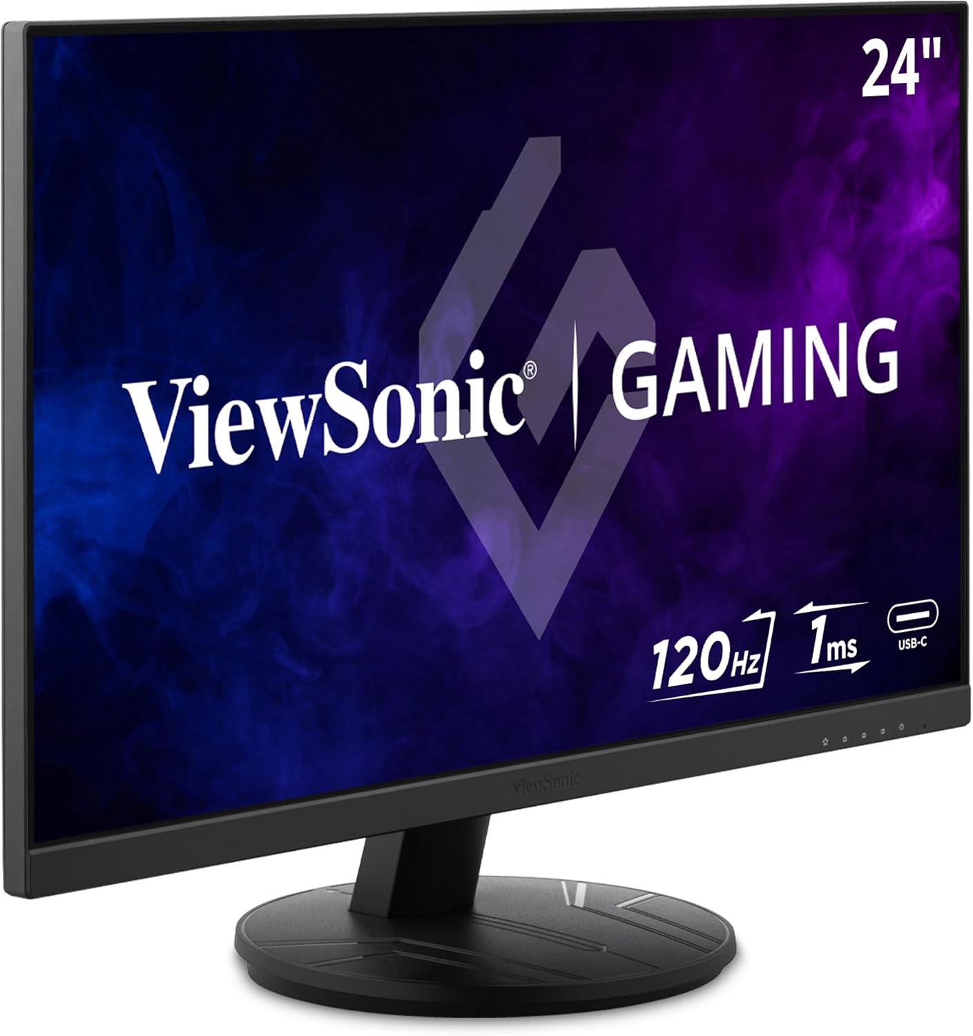 ViewSonic VX2416A 24 Inch 1080p 1ms 120Hz IPS Gaming Monitor with Eye Care, USB C, HDMI 1.4, and DisplayPort Inputs