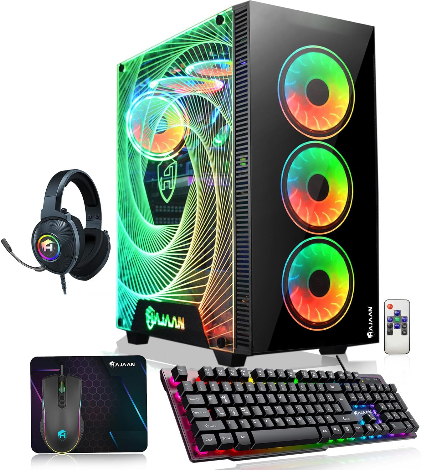 Gaming PC Desktop, AMD Ryzen 7 7700X up to 5.4GHz, GeForce RTX 4070 Super 12GB GDDR6, 32GB DDR5 6000MHz, 2TB NVMe SSD, WiFi Ready & Windows 11 Pro, 1 Year Warranty