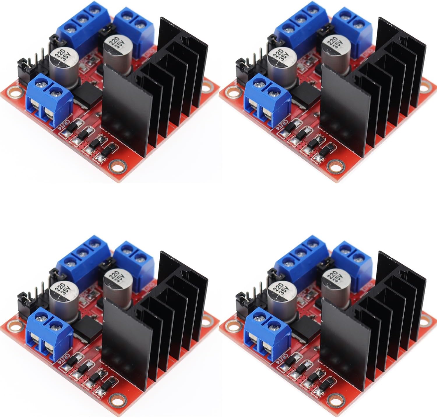 L298N Motor Driver Controller Board DC Stepper Motor Dual H-Bridge Module for Arduino Electric Projects Smart Car Robot Power UNO MEGA R3 Mega2560