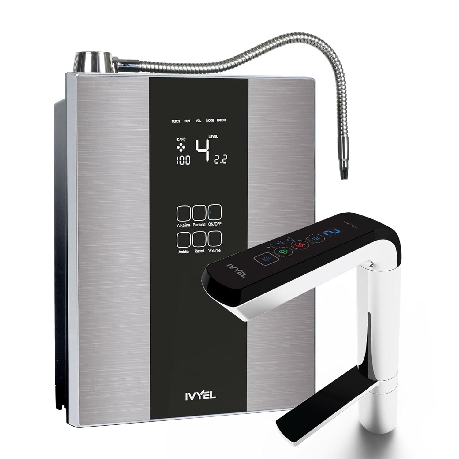 PL-MAX Alkaline Water Machine – Korea-Made Smart Faucet Water Ionizer, pH 3.5-10.0 Alkaline/Acidic/Hydrogen Water, DARC Self-Cleaning, 5-Year Warranty