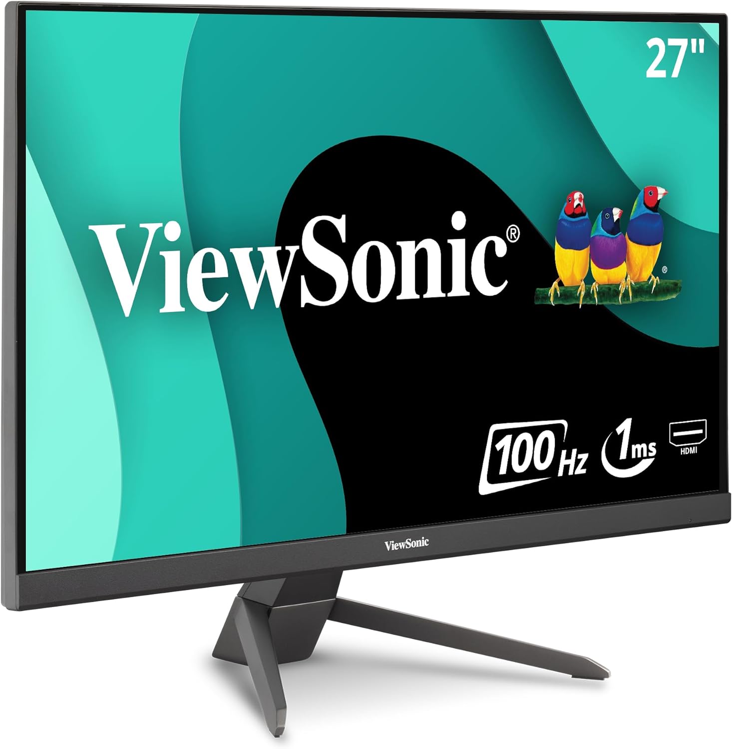 ViewSonic VX2767-MHD 27 Inch 1080p Gaming Monitor with 100Hz, 1ms, Ultra-Thin Bezels, FreeSync, Eye Care, HDMI, VGA, and DP