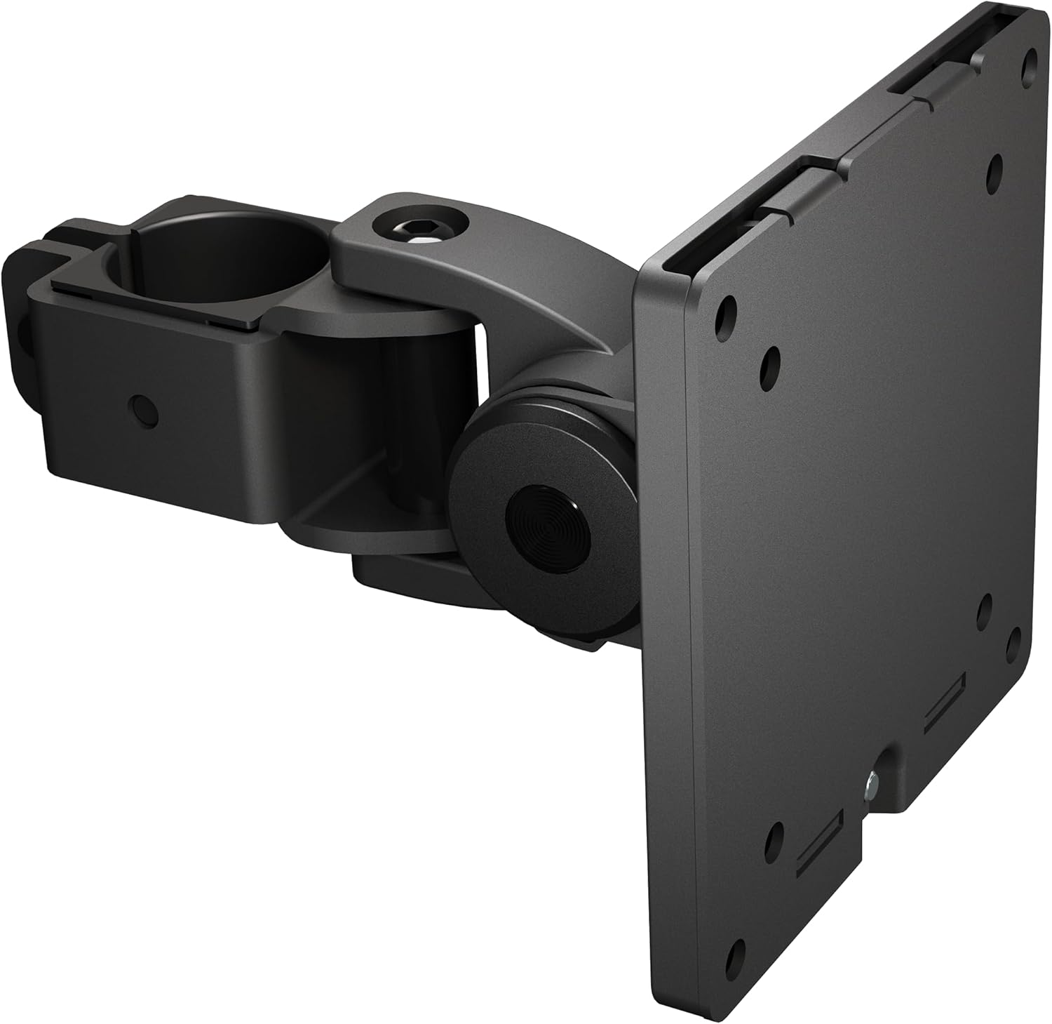 VIVO Steel Ultrawide Monitor Bracket Pole Mount with Removable 75mm and 100mm VESA Plate, Fits up to 49 inch Screens, 1.4 inch Pole Diameter, Black, MOUNT-POLE49U