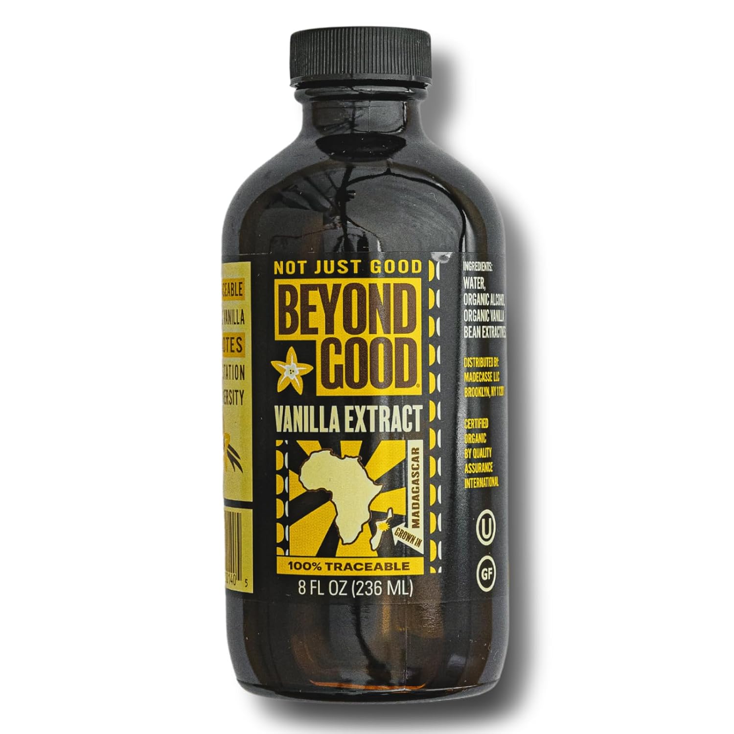 Beyond Good Pure Vanilla Extract | Madagascar Vanilla Extract | Made from All Natural Bourbon Vanilla Beans | For Baking, Desserts, Home Cooking and Chefs (8 fl oz)