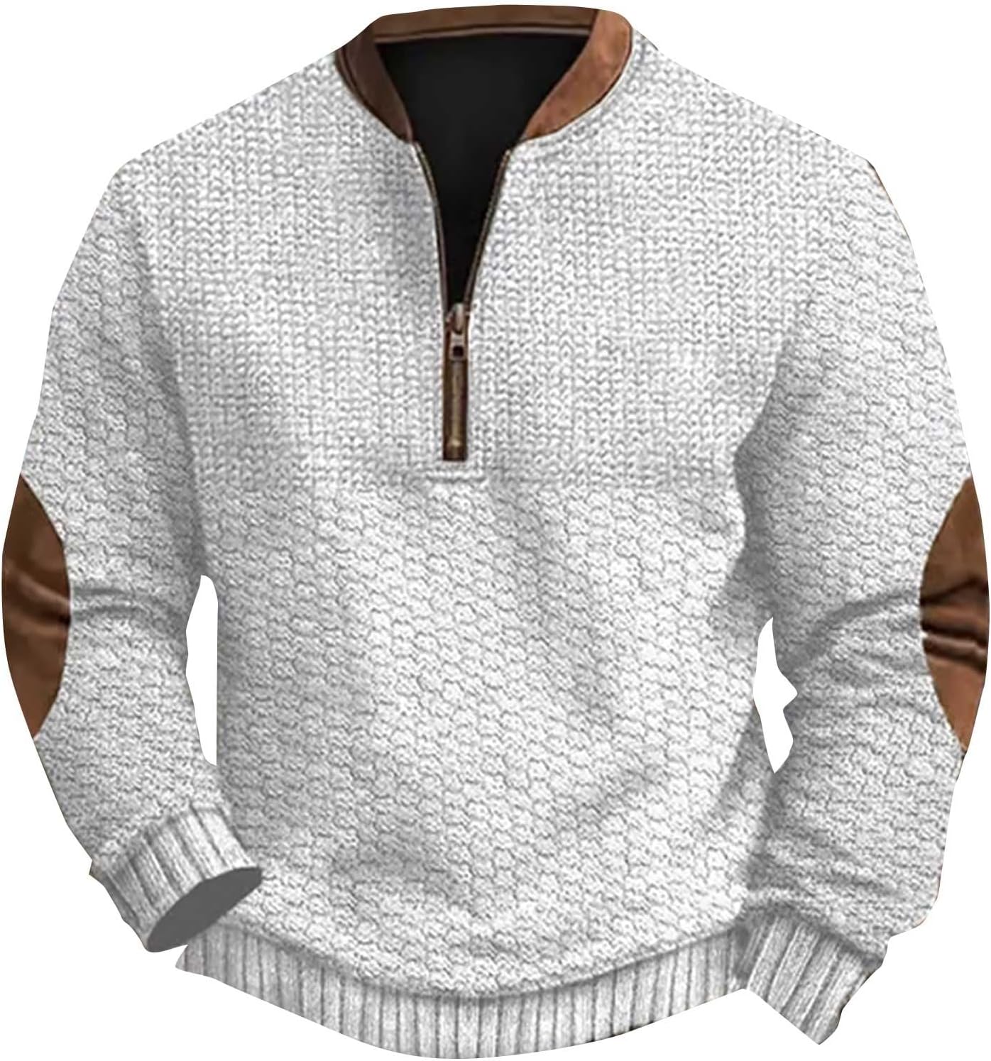 Running Shirts for Men,Fashion Athletic Hoodless Sport Sweatshirt Collared Fleece Pullover Vintage Knit Shirts