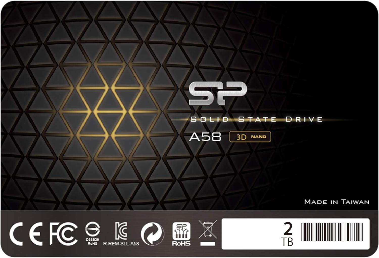 Silicon Power 2TB SSD 3D NAND A58 SLC Cache Performance Boost SATA III 2.5″ 7mm (0.28″) Internal Solid State Drive