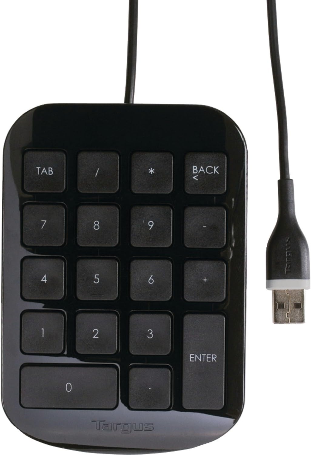 Targus – Numeric Keypad with USB Connection – Plug and Play Device – Connect with Laptop, Desktop and Electronic USB-A Devices – AKP1OUS