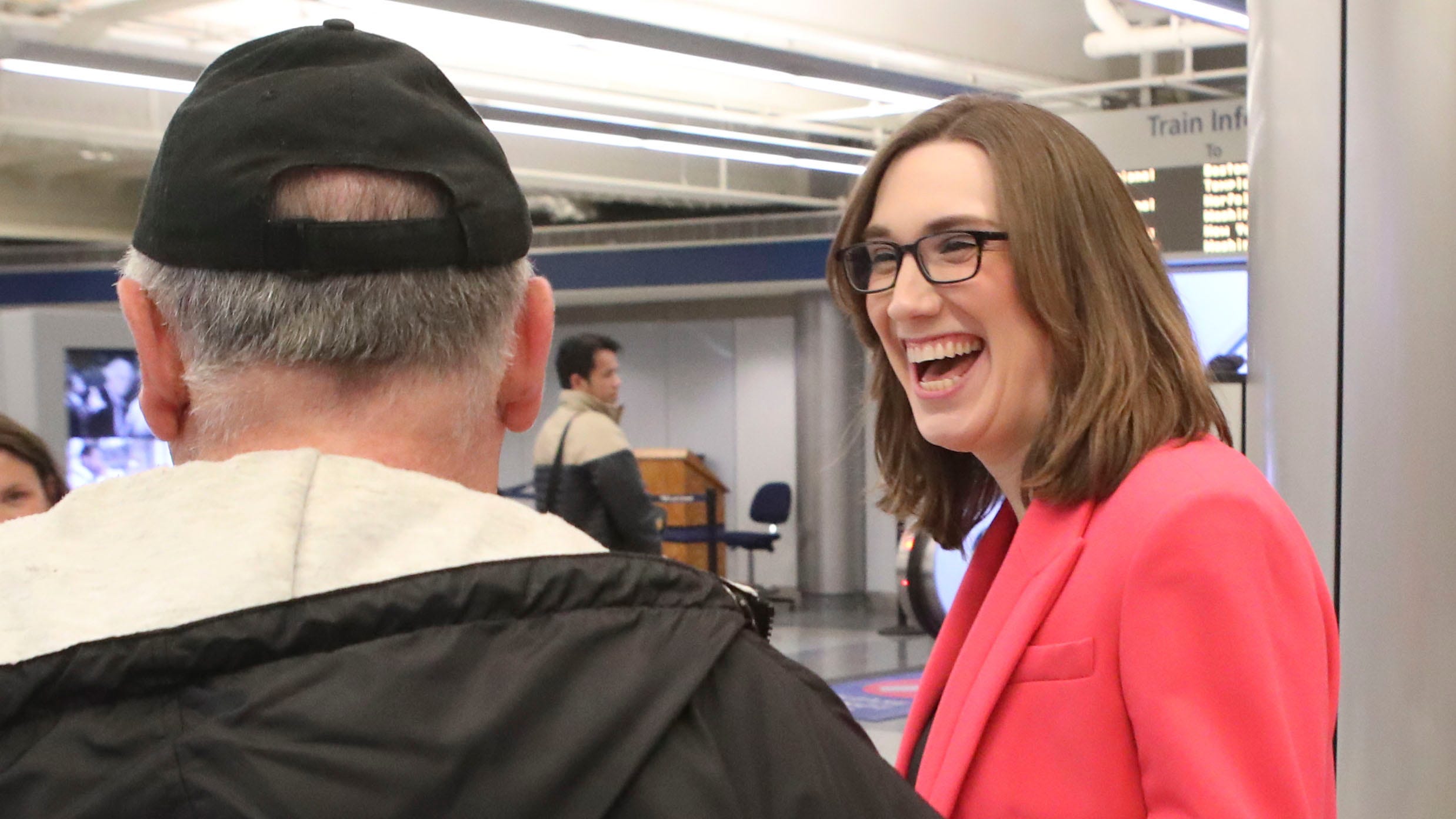 Sarah McBride leaves for Washington, set for swearing in to Congress