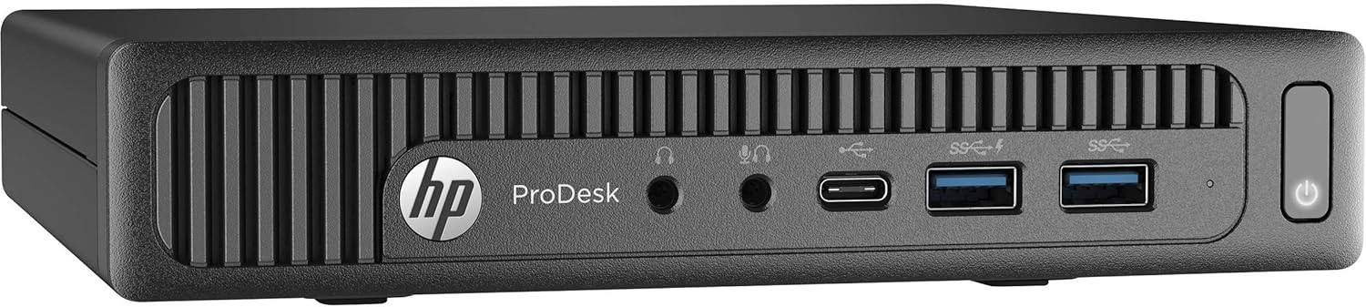 HP Prodesk 600 G2 Micro Computer Mini Tower PC – Intel Quad Core i5-6500T 2.5Ghz / 8GB DDR4 Ram / 256GB SSD / VGA / USB 3.0 / Windows 10 Pro (Renewed)