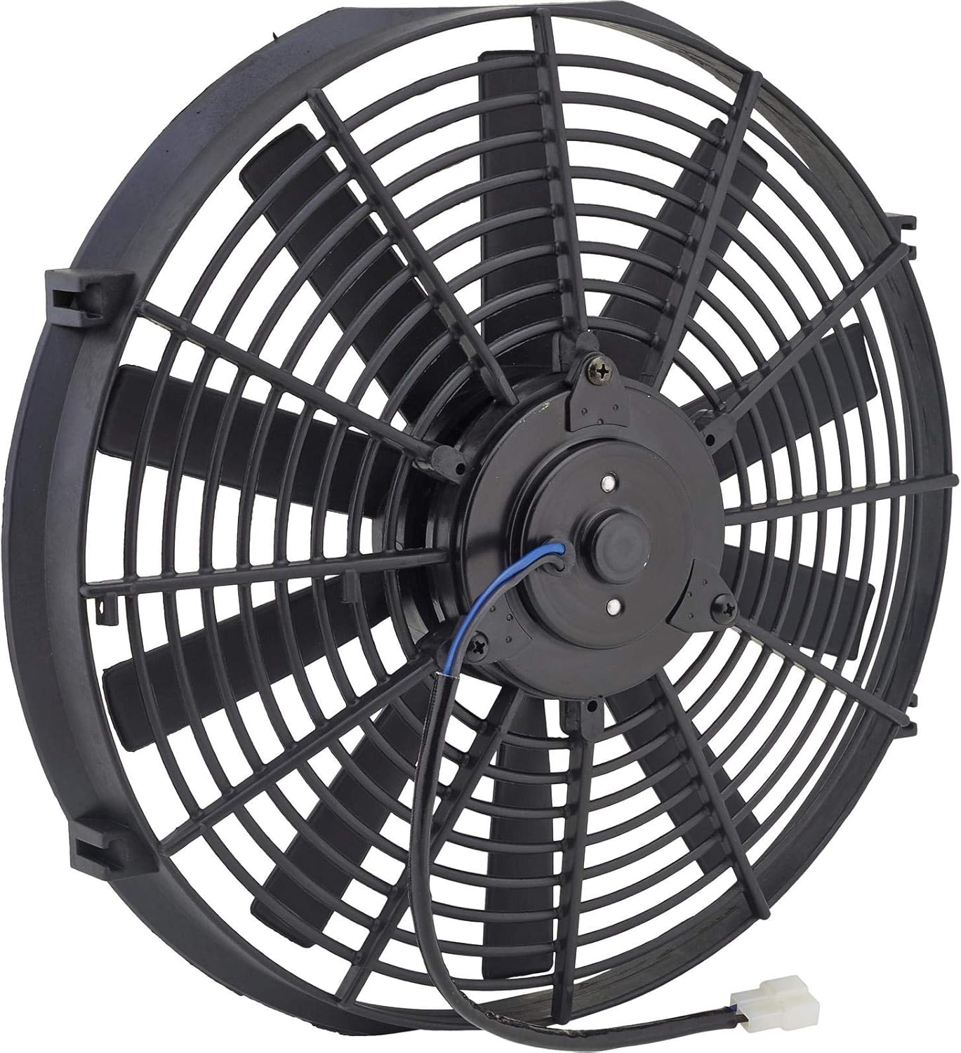 Speedway Motors 6 Volt Electric Radiator Cooling Fan, 16-Inch: Push/Pull-10 Blade, Adaptable Mounting, Long-Life Sealed Bearings, High-Impact Plastic, Boosts Vintage Engine Cooling