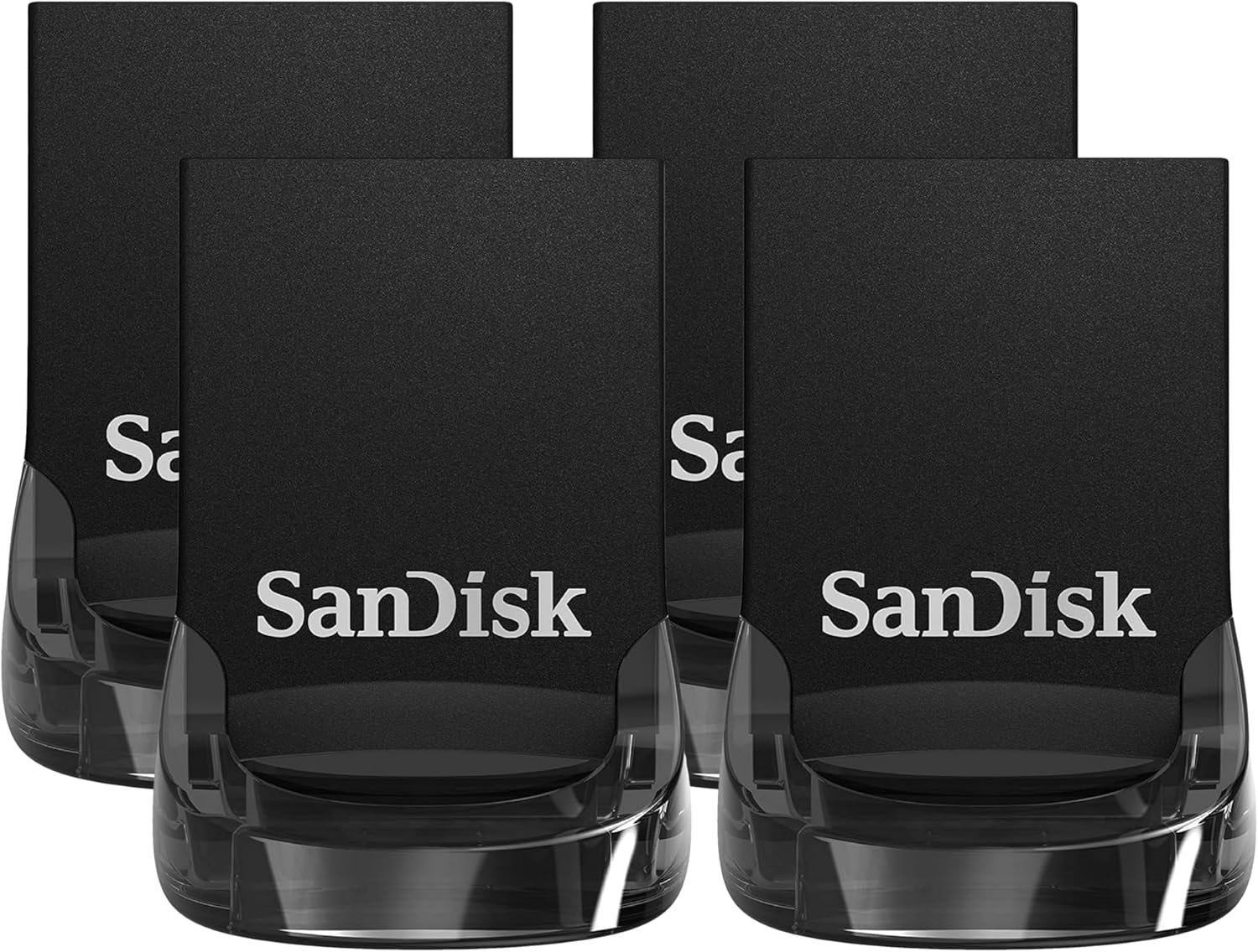 SanDisk 256GB Ultra Fit USB 3.1 Flash Drive – SDCZ430-256G-G46, Black (Pack of 4)