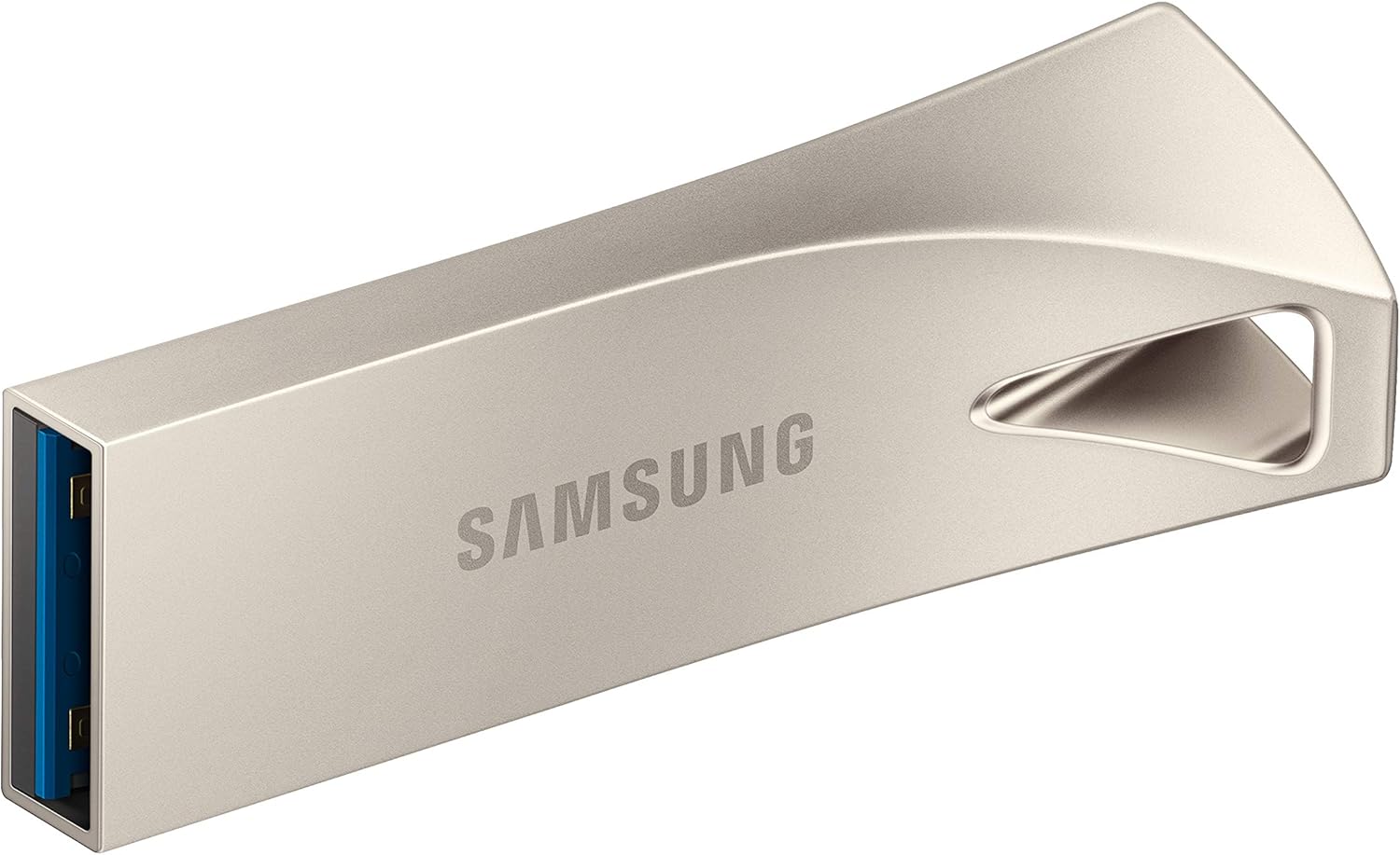 SAMSUNG BAR Plus 256GB – 400MB/s USB 3.1 Flash Drive Champagne Silver (MUF-256BE3/AM)