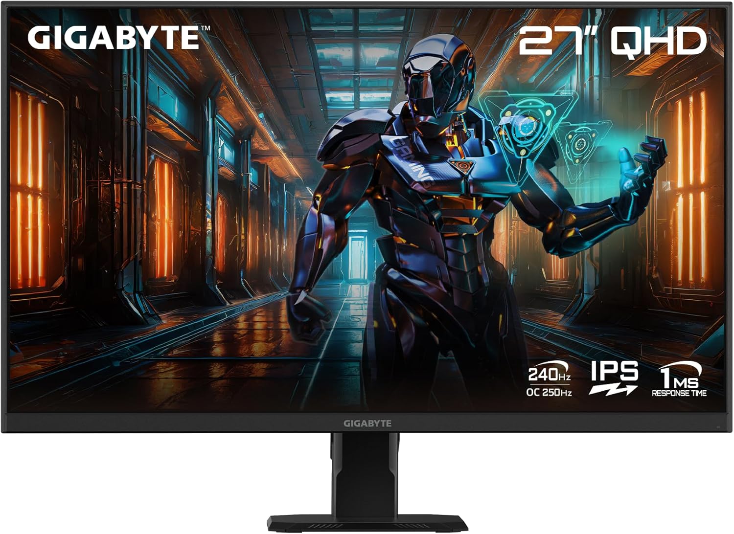 GIGABYTE GS27Q X – 27″ IPS – 2560×1440 QHD – 240Hz/OC 250Hz – 1ms – AMD FreeSync Premium – HDMI, DP – Black (GS27Q X SA)