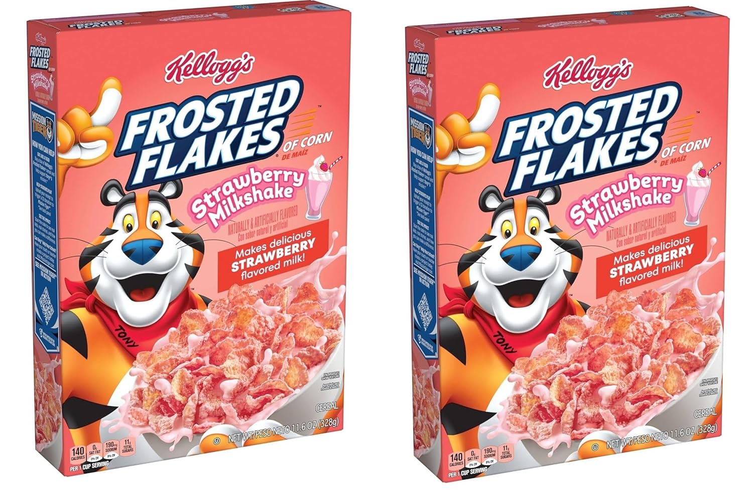 Generic Kelloggs. Strawberry Milkshake Cereal – 11.6 Oz – Pack of 2