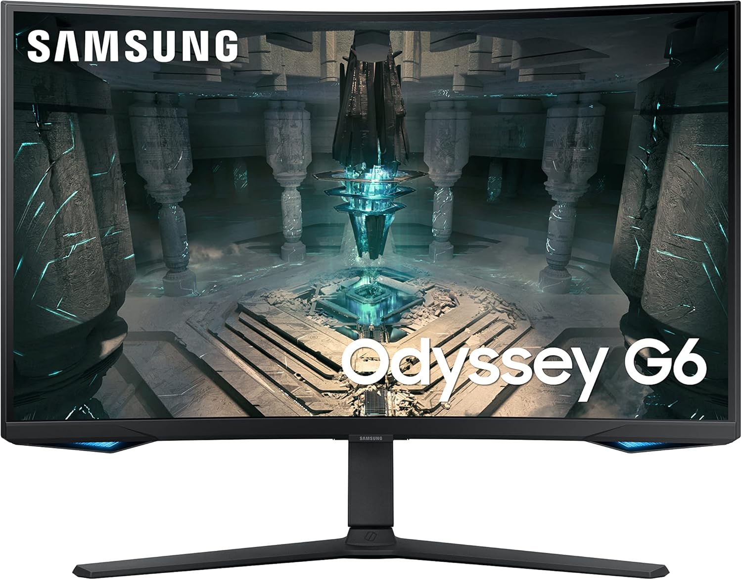 SAMSUNG 32″ Odyssey G65B QHD 240Hz 1ms (GTG) HDR 600 Gaming Hub 1000R Curved Gaming Monitor,Black