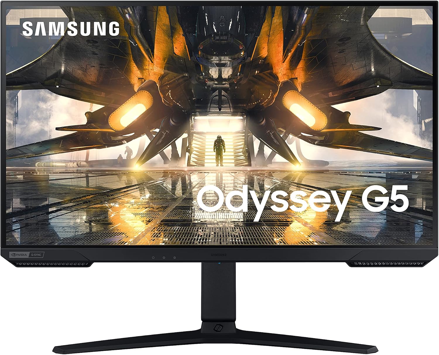 SAMSUNG Odyssey G50A Series 27-Inch WQHD (2560×1440) Gaming Monitor, 165Hz, 1ms, IPS Panel, G-Sync, HDR10 (1 Billion Colors) (LS27AG500PNXZA)