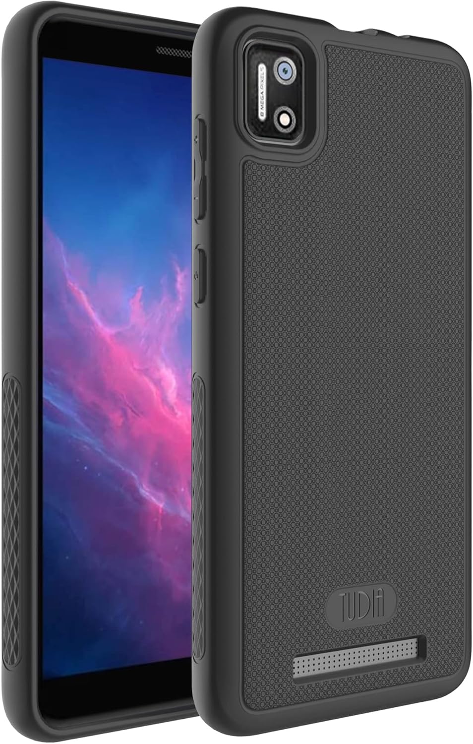 TUDIA Slim Grip Designed for Cloud Mobile Stratus C7 Phone Case, [LINNGrip] Shockproof Lightweight Non-Slip Soft TPU Ultra Slim Protective Case Cover for Stratus C7 (Black)