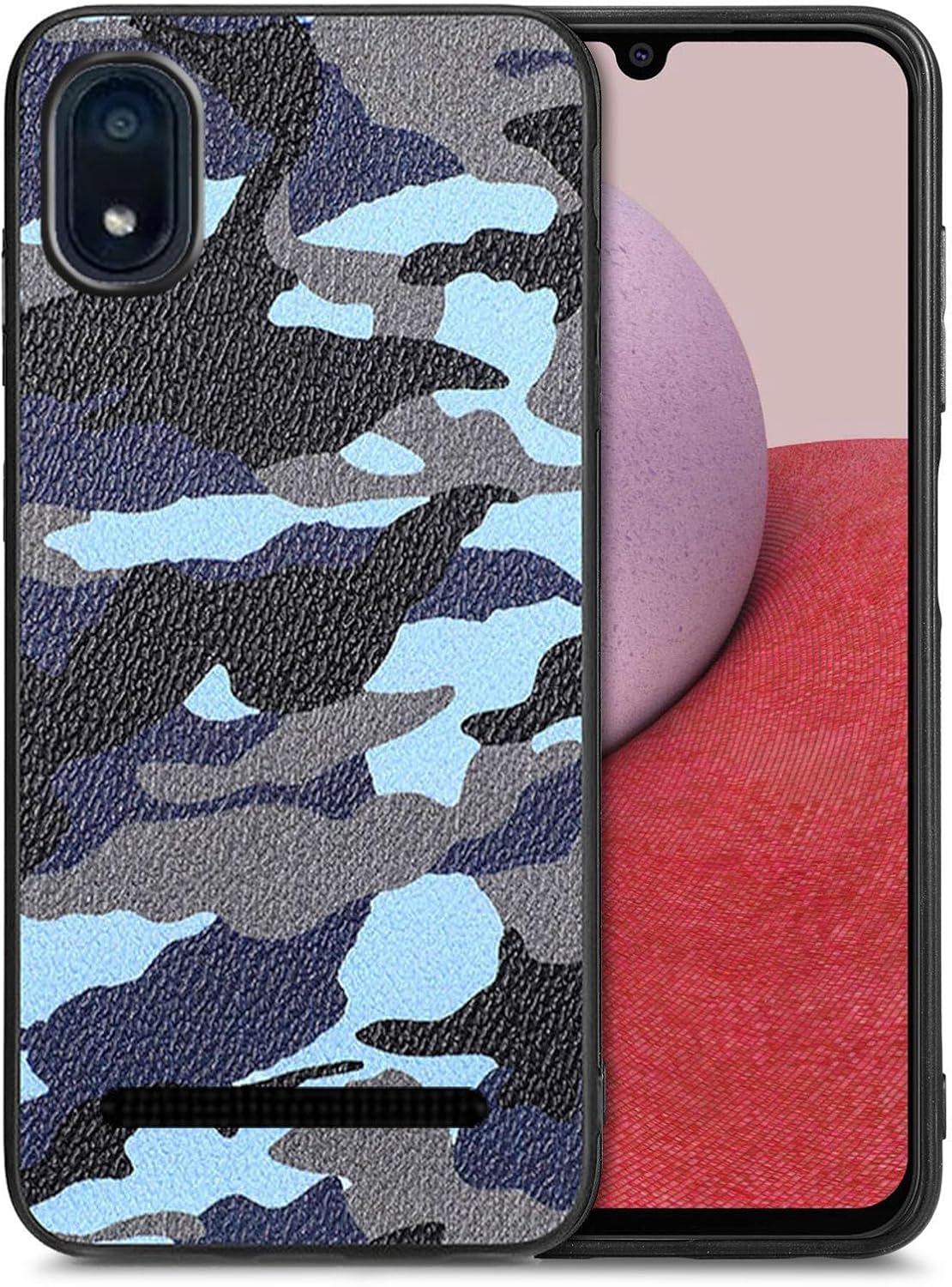 for Stratus C8 Case,Cloud Mobile Stratus C8 Phone Case,3D Camo Design Shockproof TPU Cover for Men & Women,Soft Rubber Silicone Cell Phone Cover Case -Blue