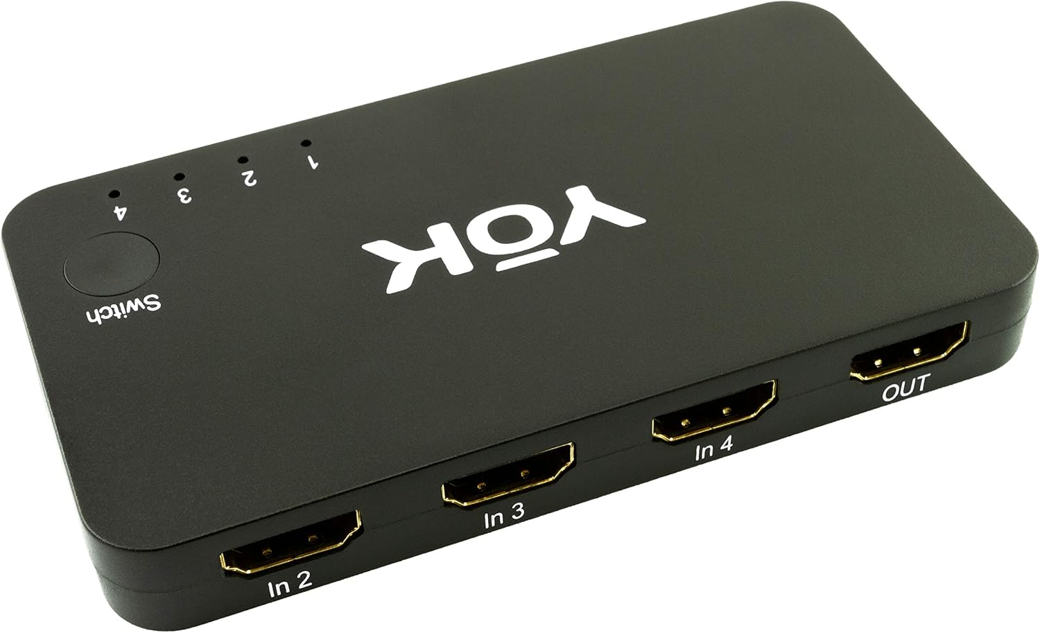 YoK Universal 4-Port HDMI 4K Switch. 4K x 2K Switcher Supports PC, PS3, PS4, Xbox One, Classic Consoles and Media Players