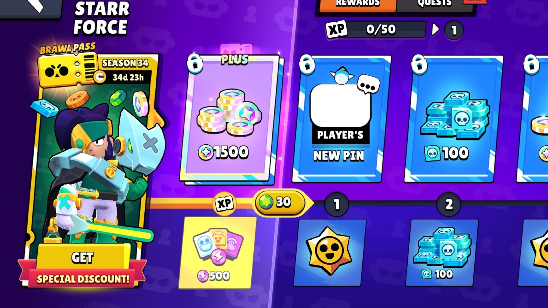 Brawl Stars Season 34 Brawl Pass: Cost, rewards, and more