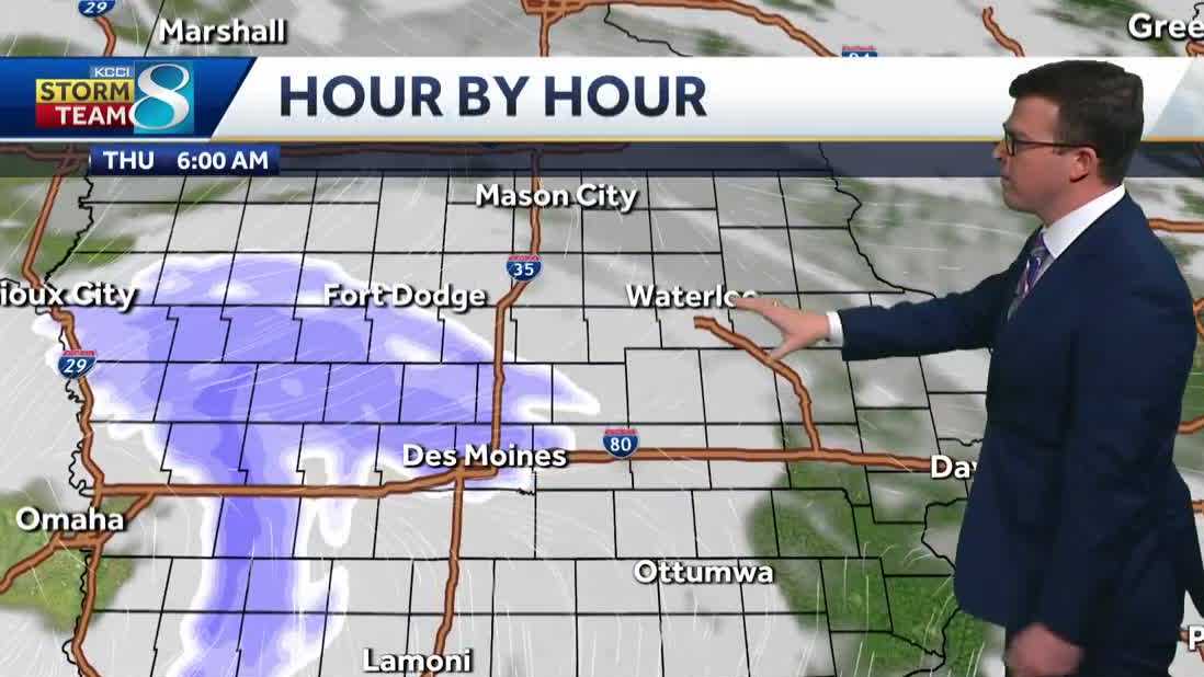 Snow and slick roads return to Des Moines today