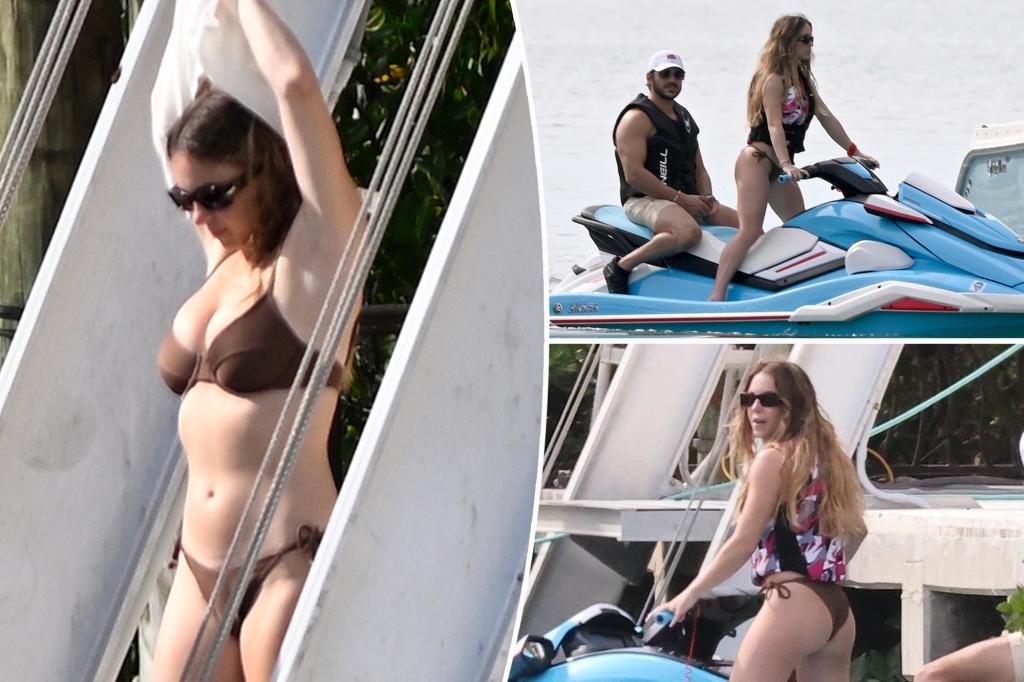 Sydney Sweeney rocks bikini while jet skiing with fiancé