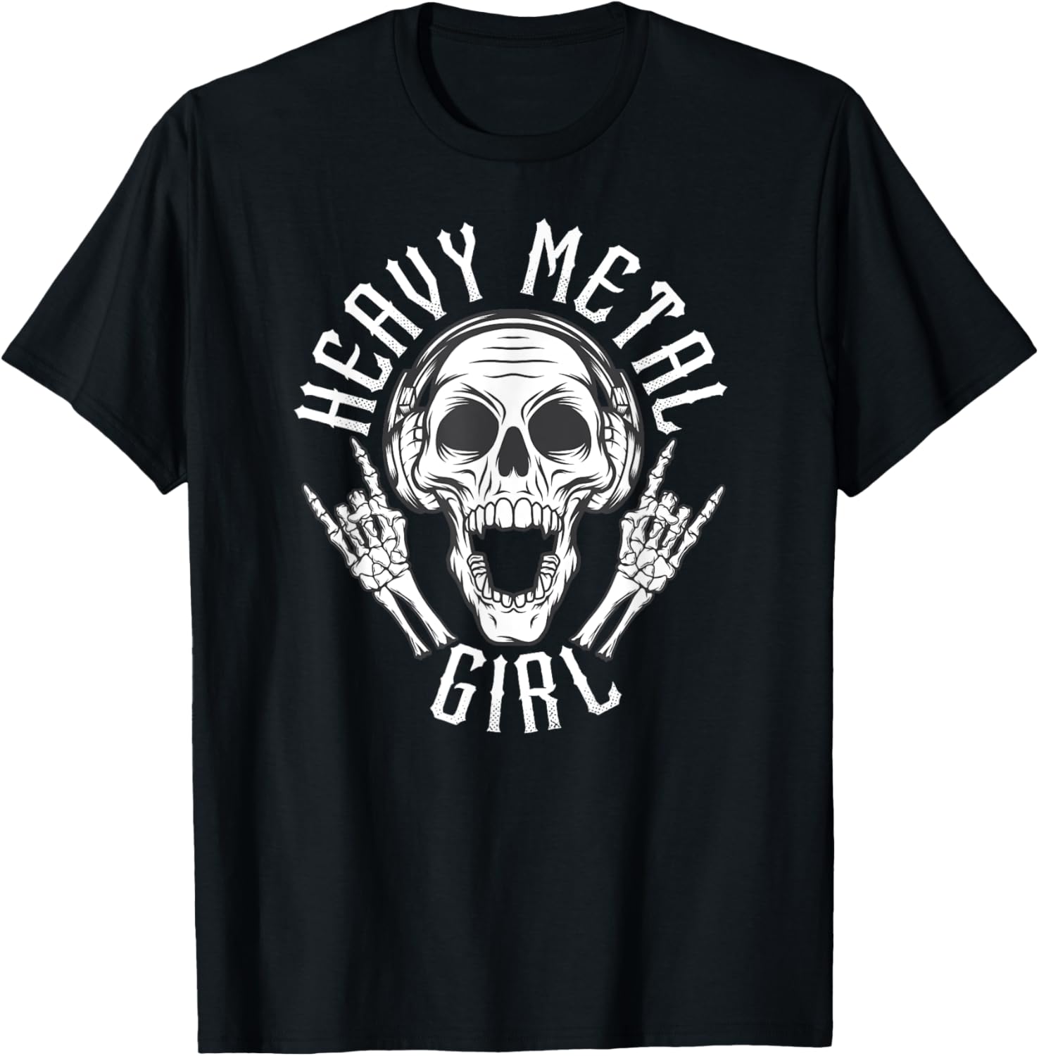 Heavy Metal Girl Shirt Hard Rock Metalhead Heavy Metal Girl T-Shirt