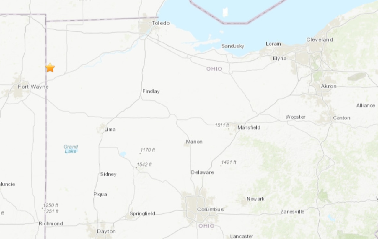 Rare earthquake recorded in Northwest Ohio