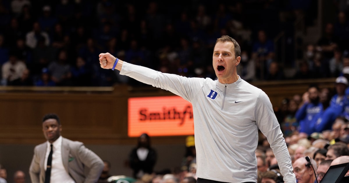 Why Duke basketball coach Jon Scheyer isn’t on sideline for ACC matchup with SMU